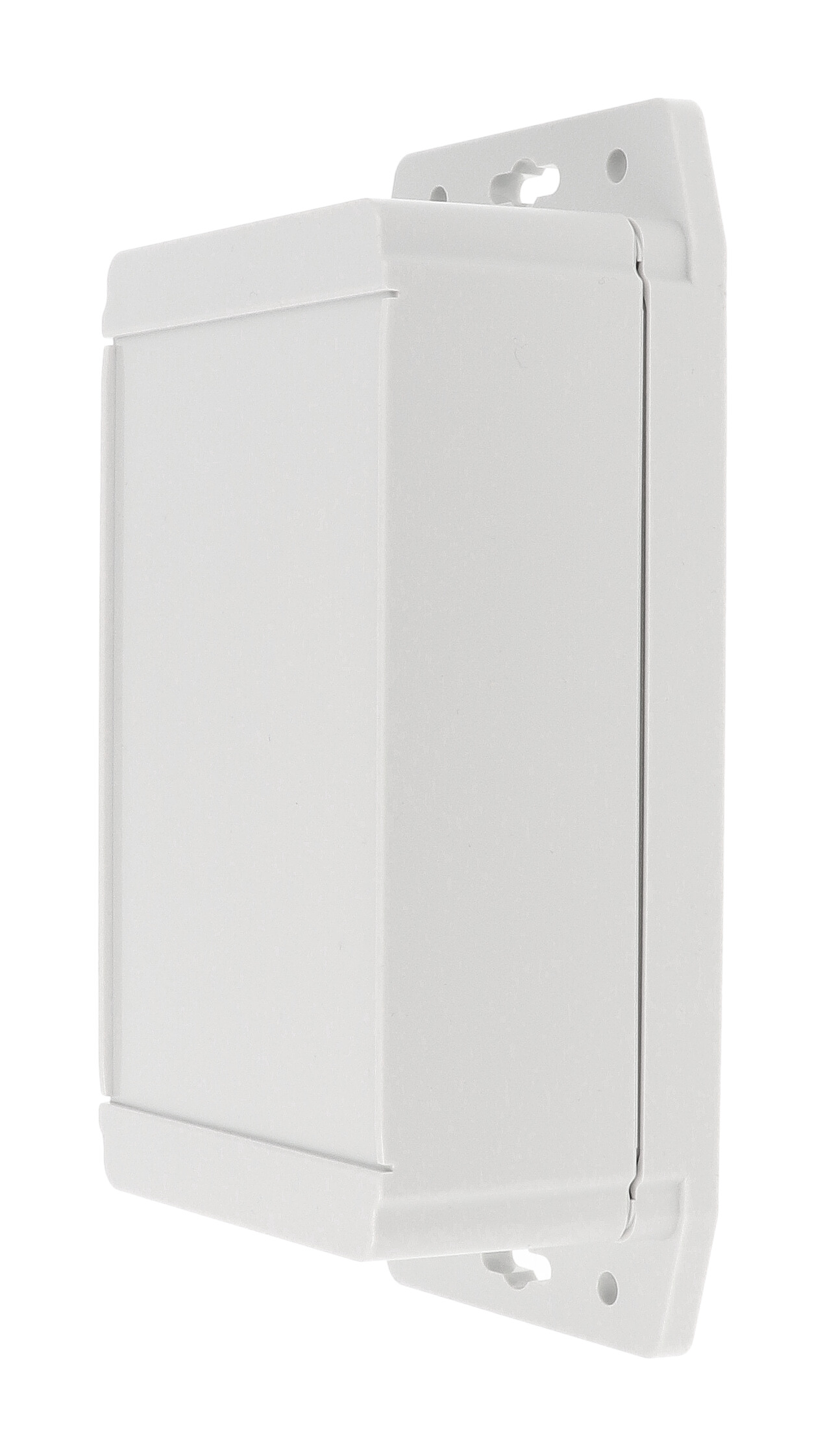 1555J2F42GY deep light grey polycarbonate flanged enclosure with watertight lid