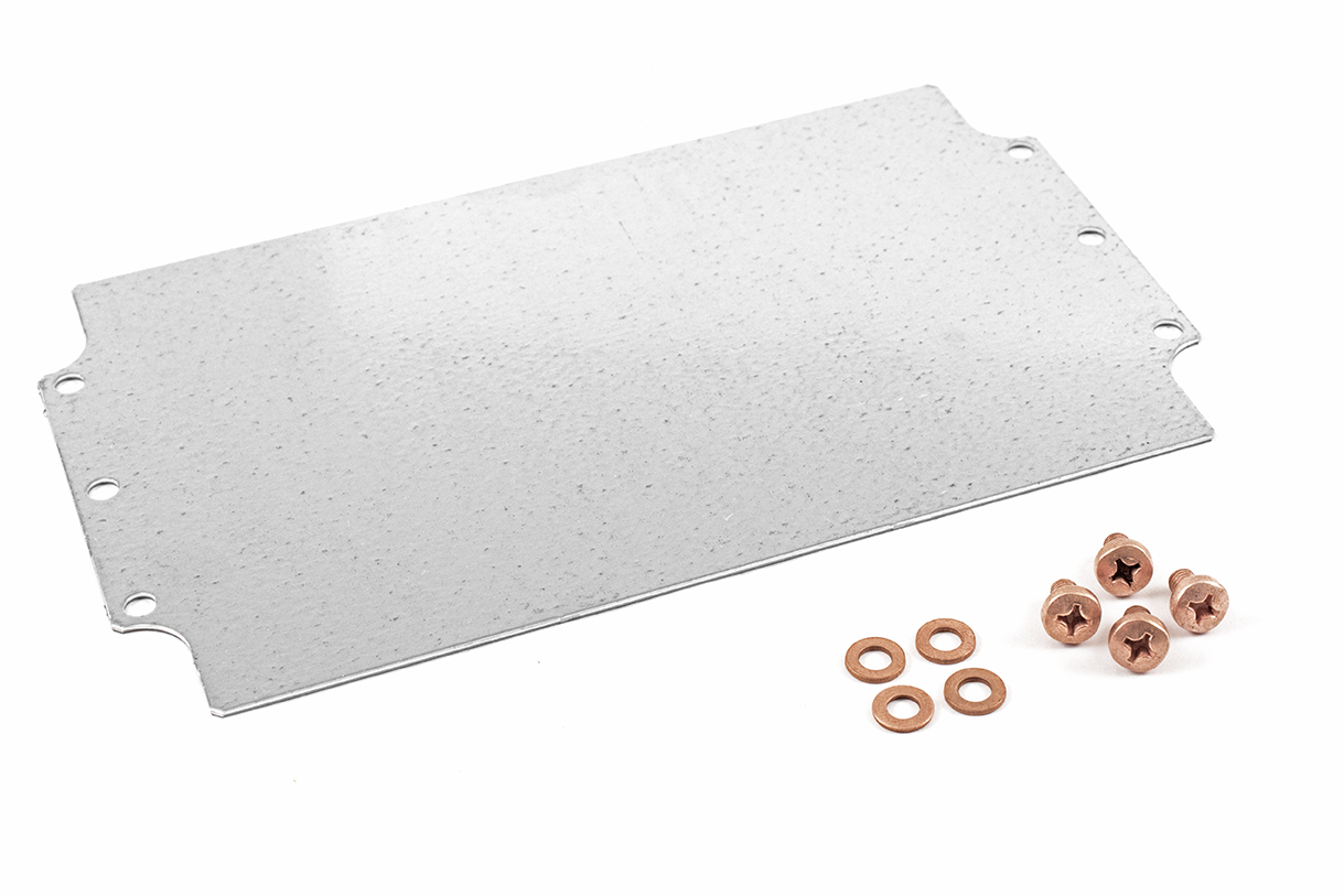 1590Z162PL steel inner mounting panel for the 1590Z162 diecast aluminum enclosure