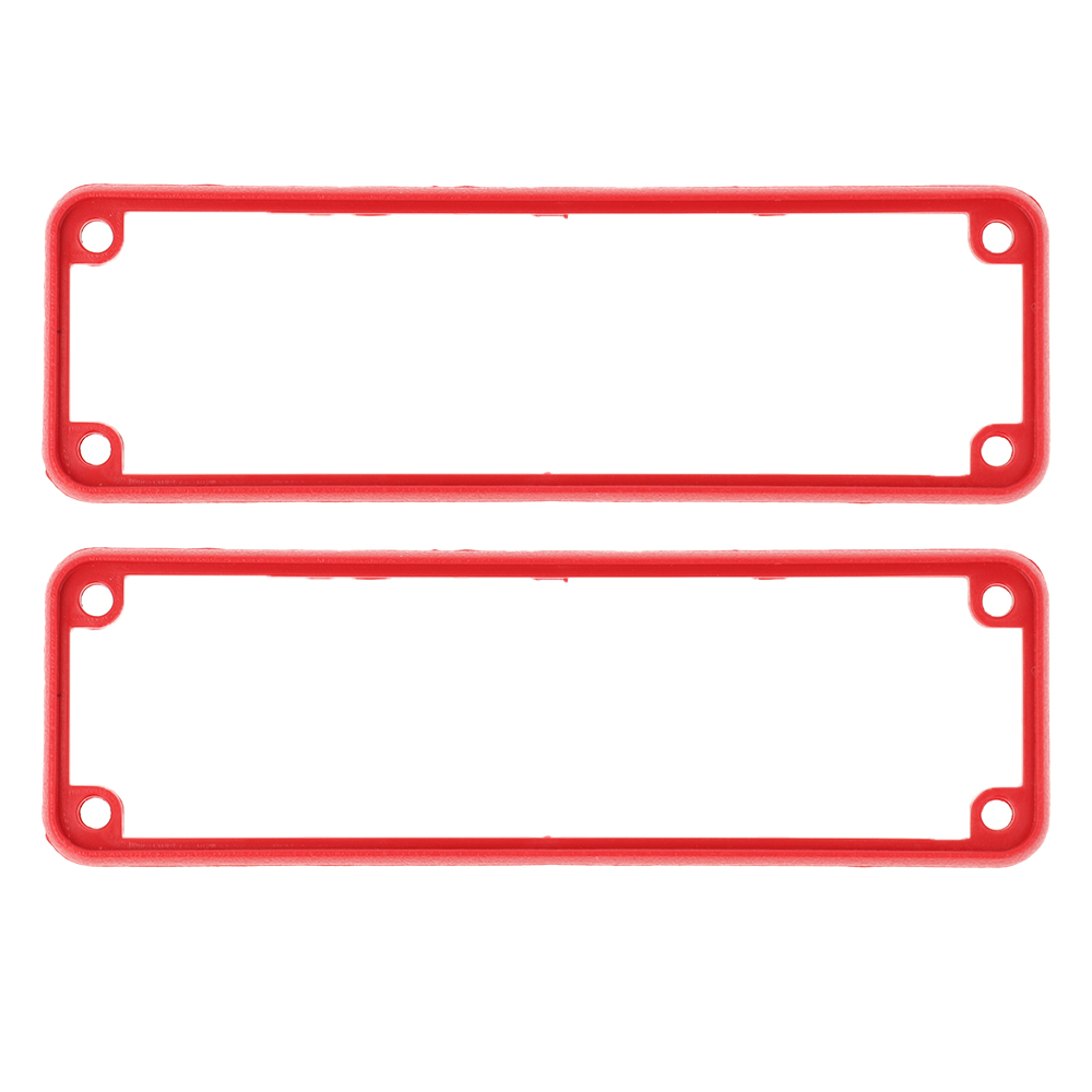 1455LBRED red ABS plastic open bezels for 1455L enclosures, 2-pack