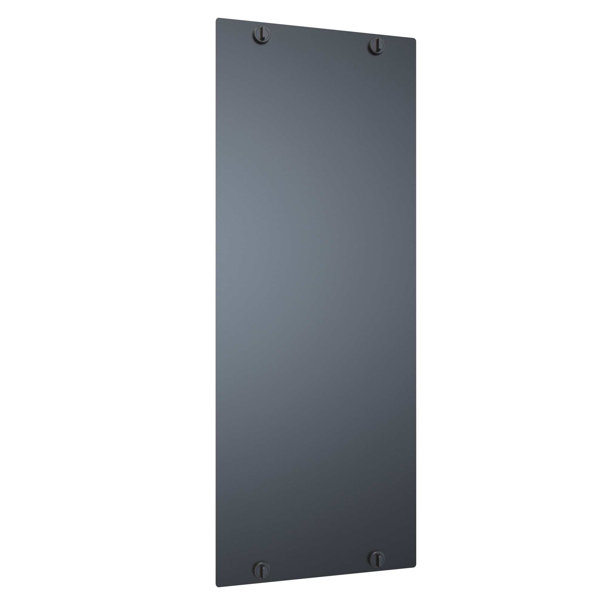 Hammond VFMMD8WH white 8 in wide double-sided vertical cable manager, 44U with hinged finger duct doors