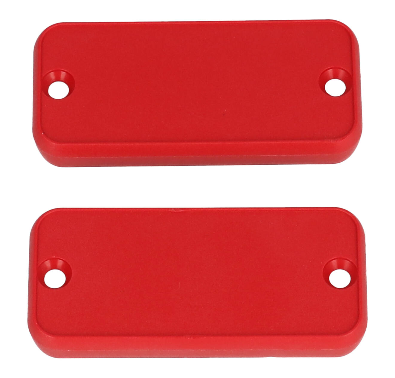 1455CPLRED — red plastic end panels for 1455C enclosures - 2/pack