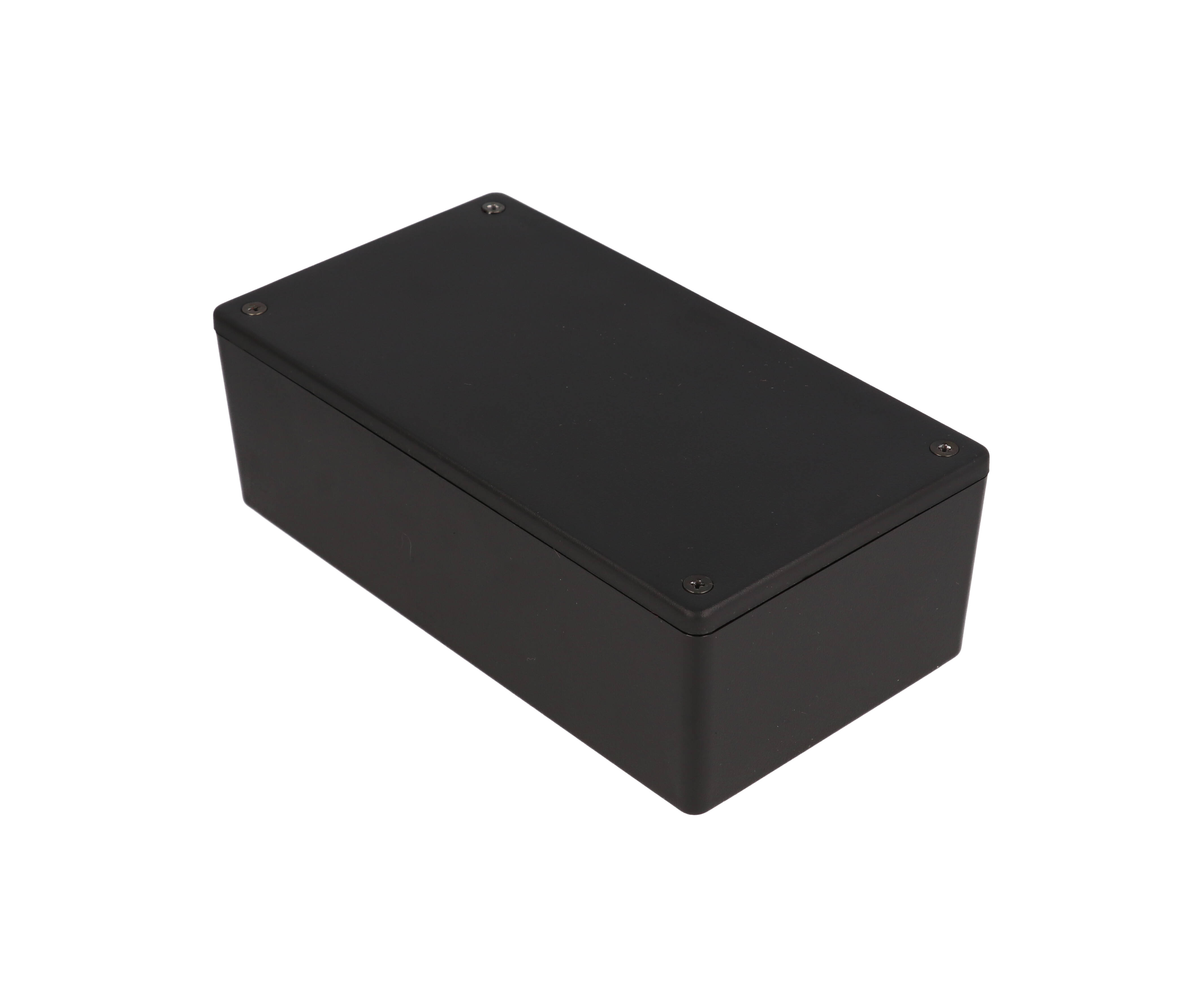 1591XXDBK black ABS plastic enclosure, 5.98 in x 3.23 in x 2.01 in