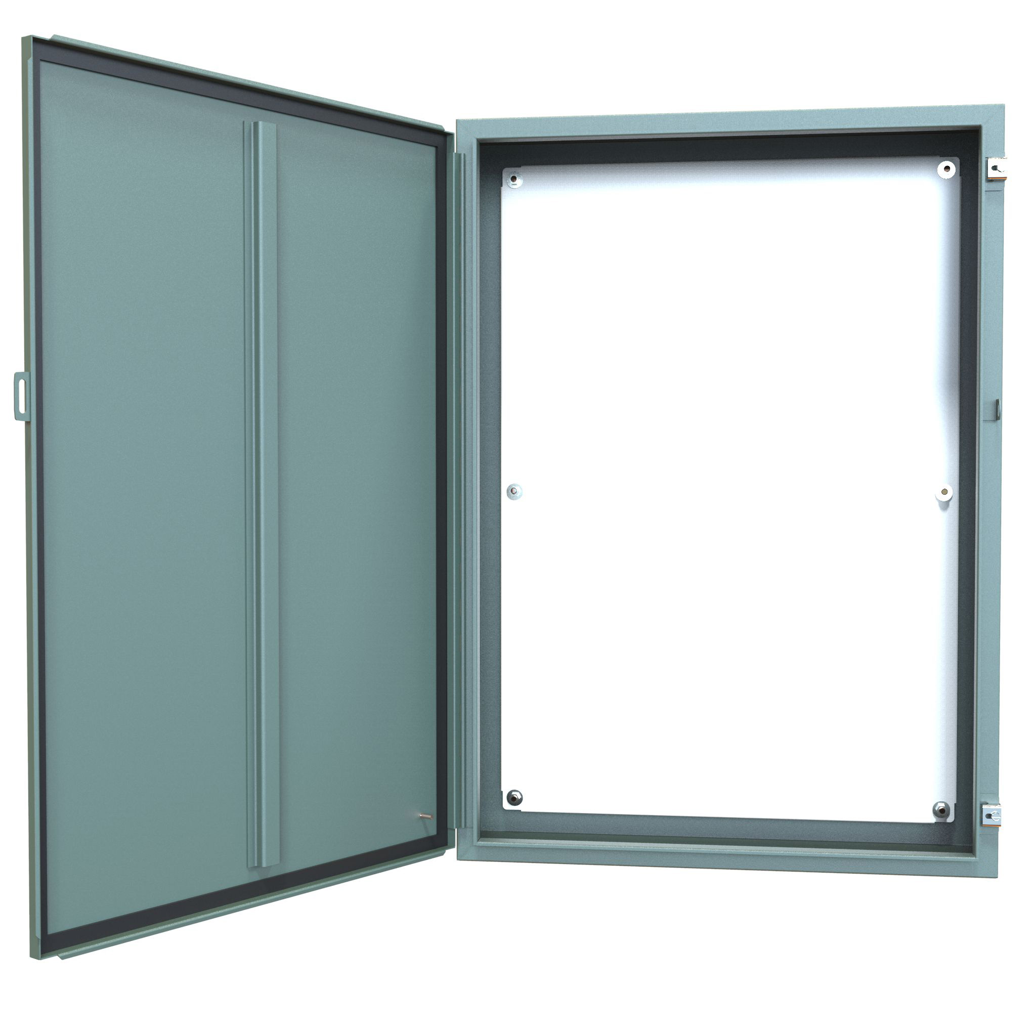 1418O8 — N12 Wallmount Encl w/panel - 42 x 30 x 8 - Steel/Gray