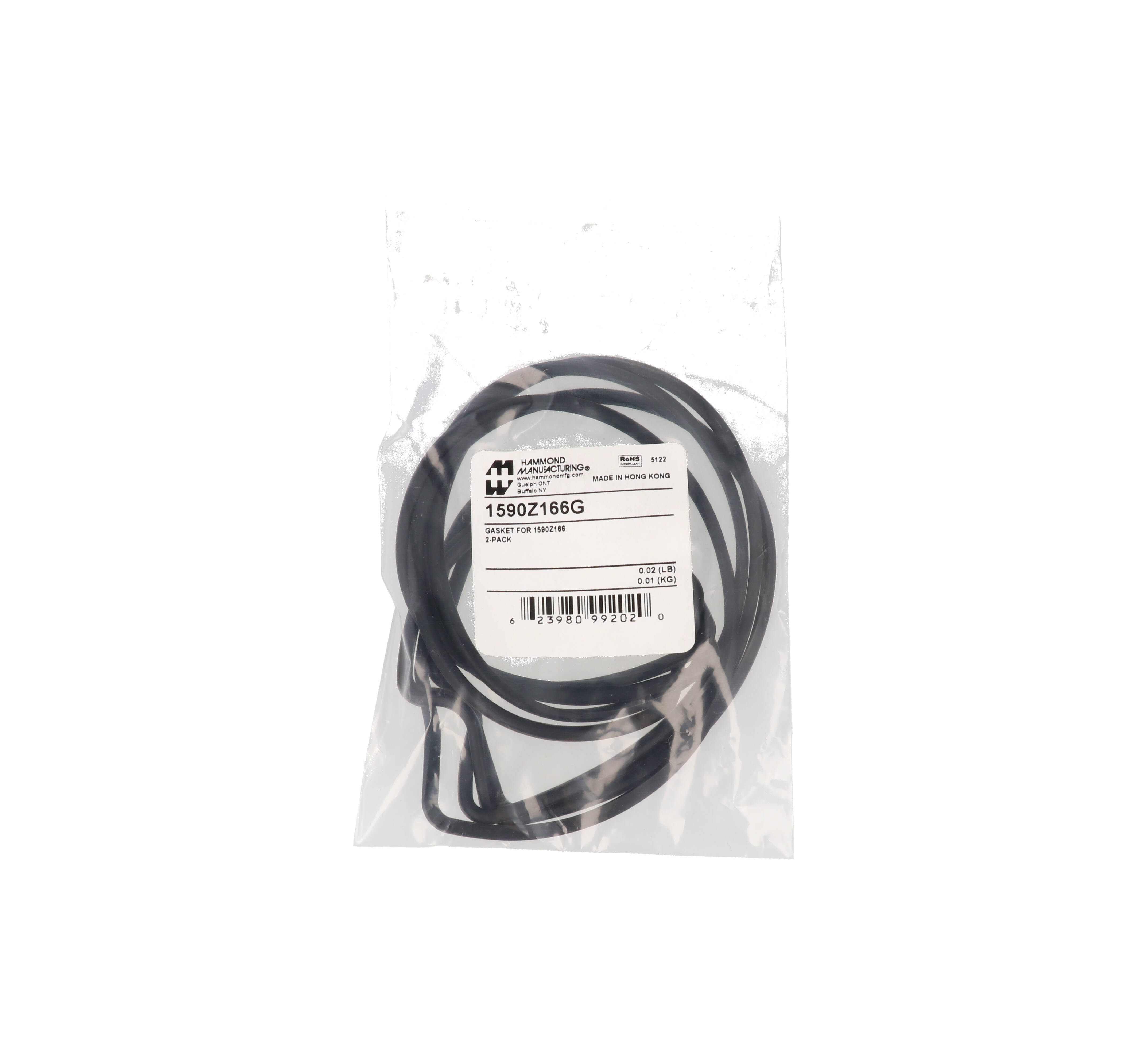 1590Z166G pre-formed silicone replacement gasket for the 1590Z166 diecast aluminum enclosure