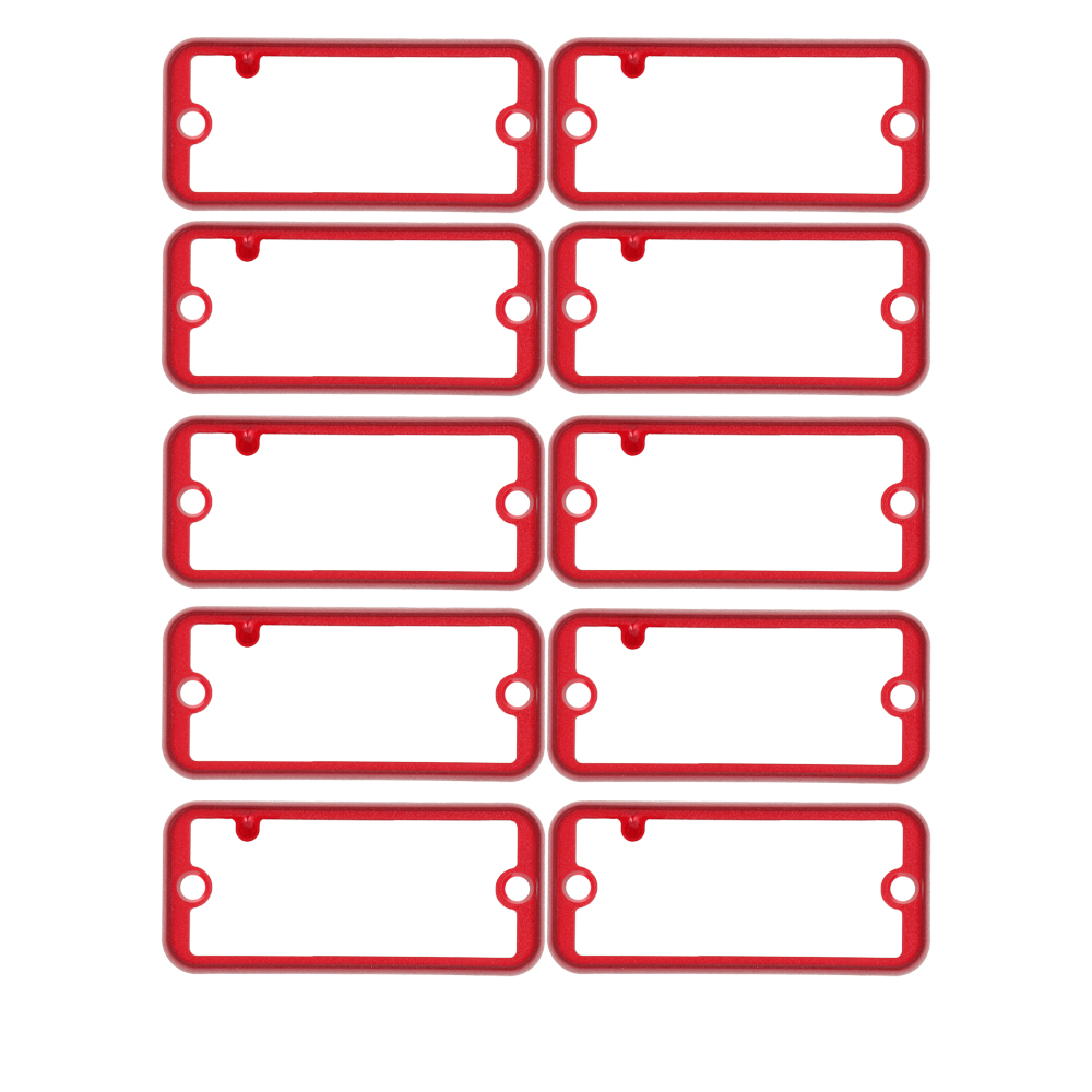 1455CBTRD-10 — translucent red plastic open bezel for 1455C enclosures - 10/pack
