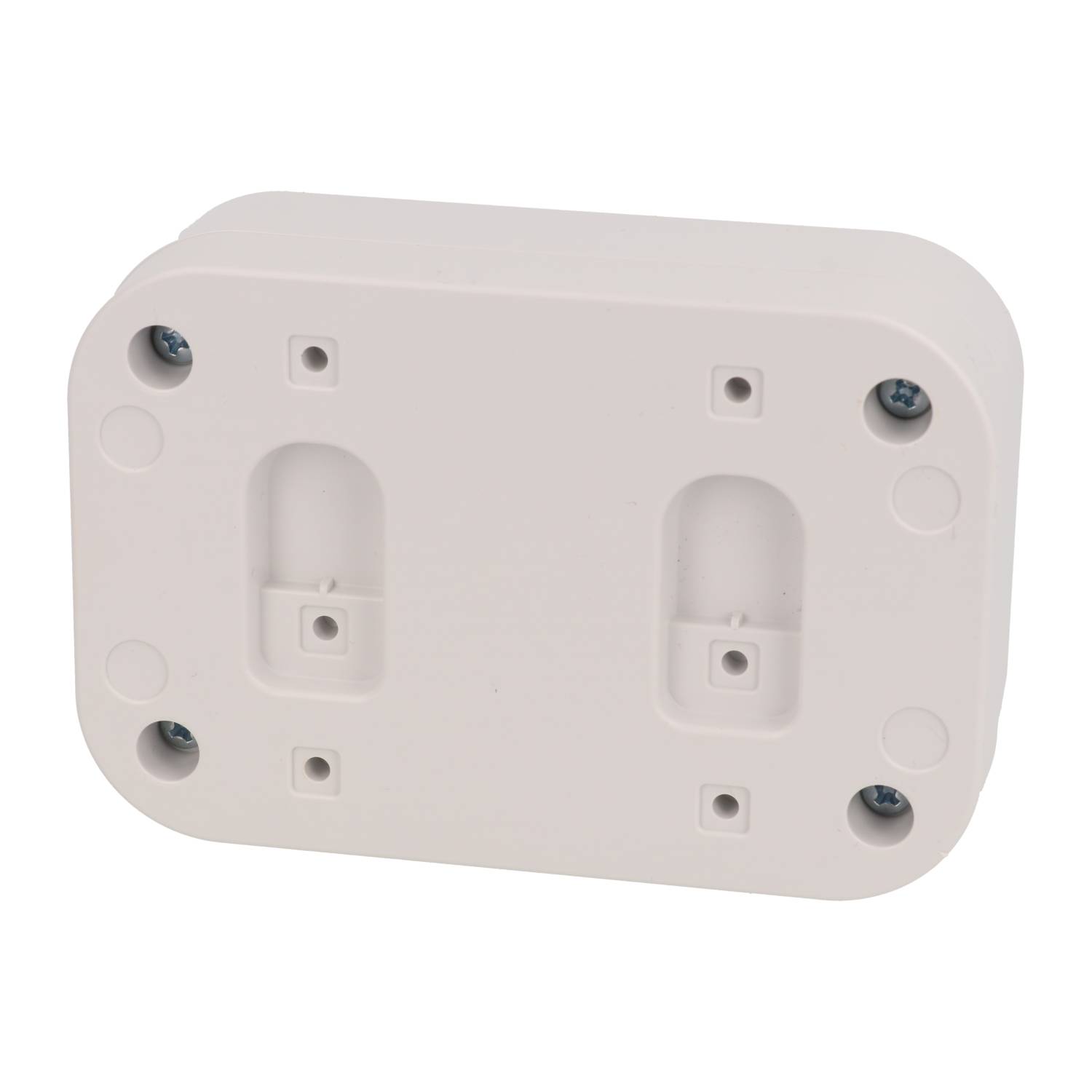 1556CWH white flame-retardant ABS 120 x 80 x 45 mm desktop and wall-mount enclosure with rounded corners