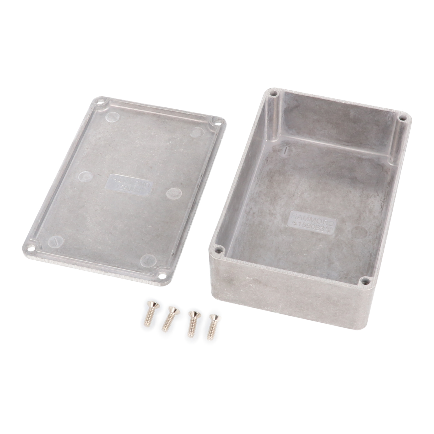 1590B3 natural diecast aluminum enclosure, 116 x 77 x 38 mm