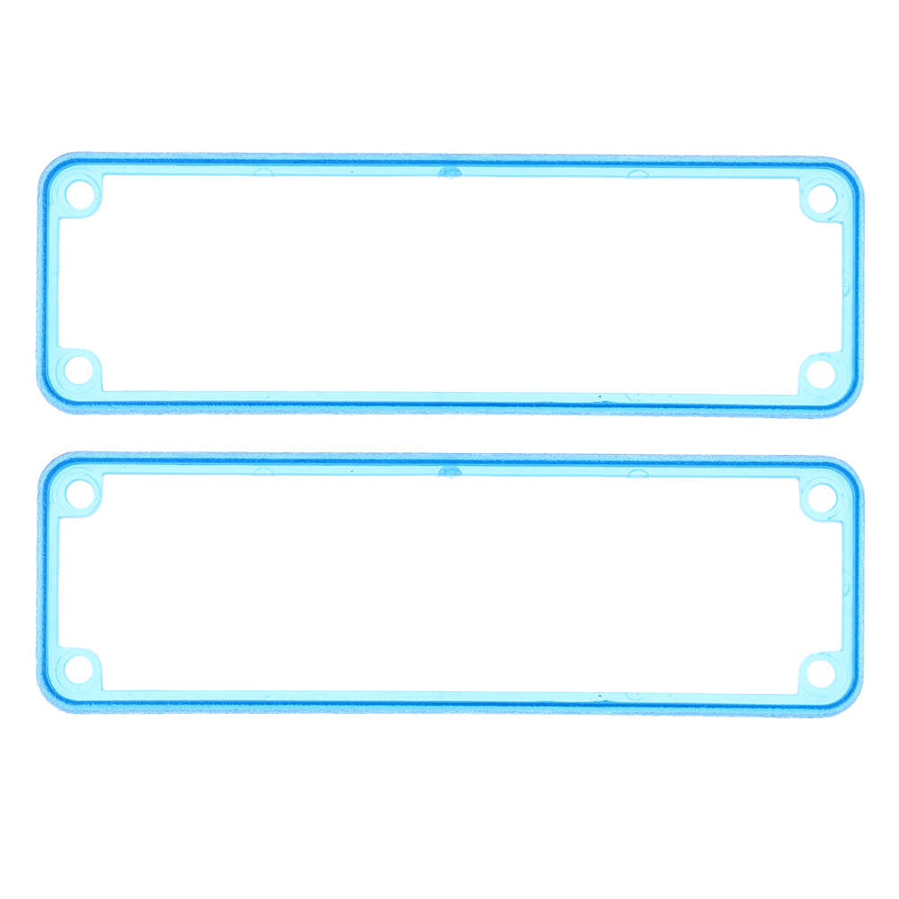 1455LBTBU translucent blue polycarbonate open bezels for 1455L enclosures, 2-pack