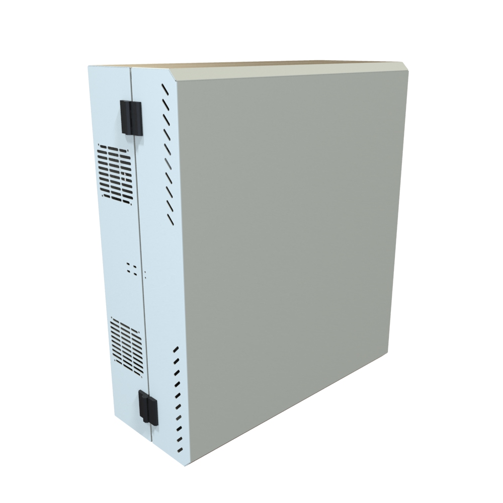 4U 31in Low-Profile Wall Mount Cabinet, Light Gray