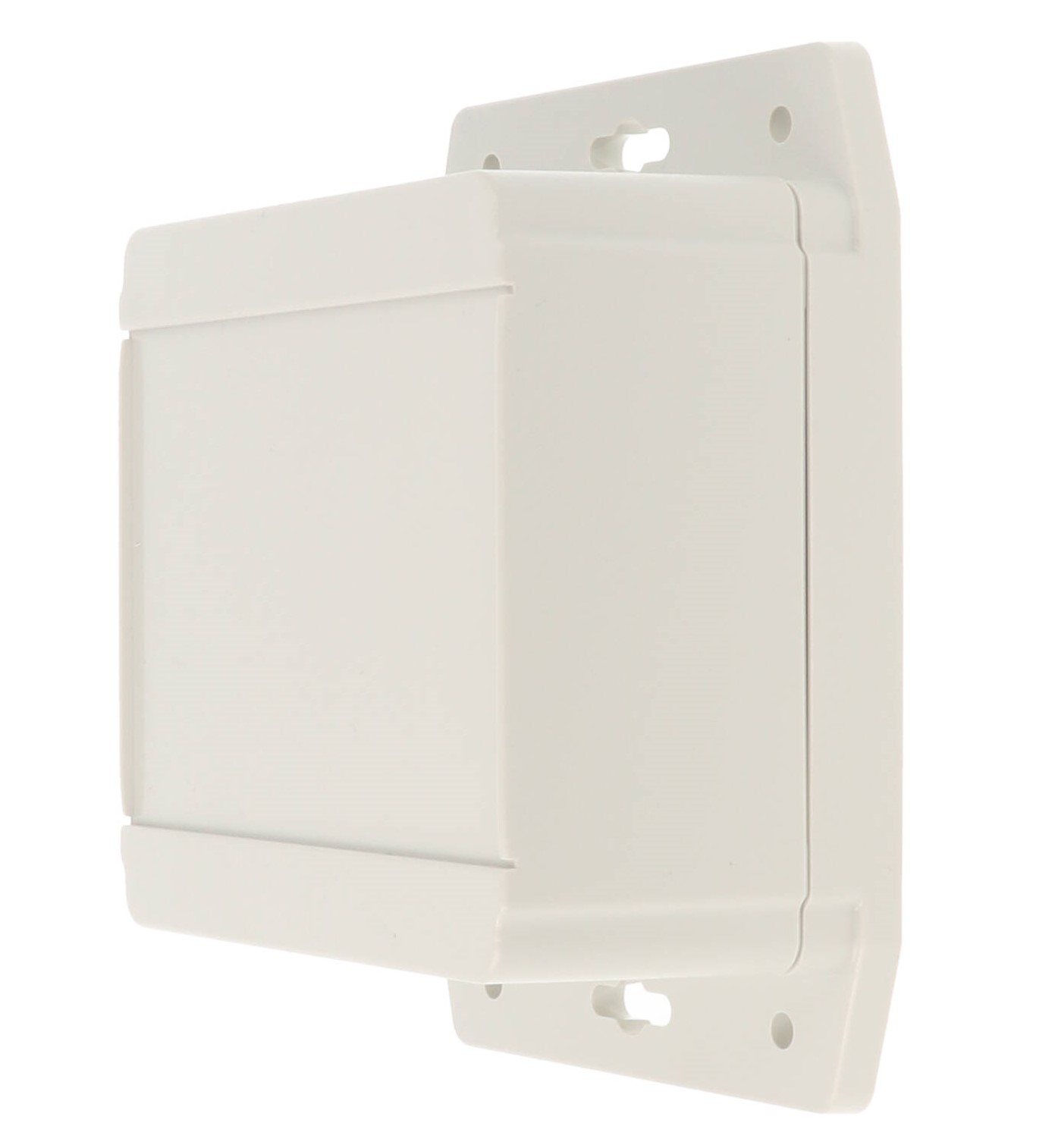 1555LF42GY deep square light grey ABS enclosure with flanged base