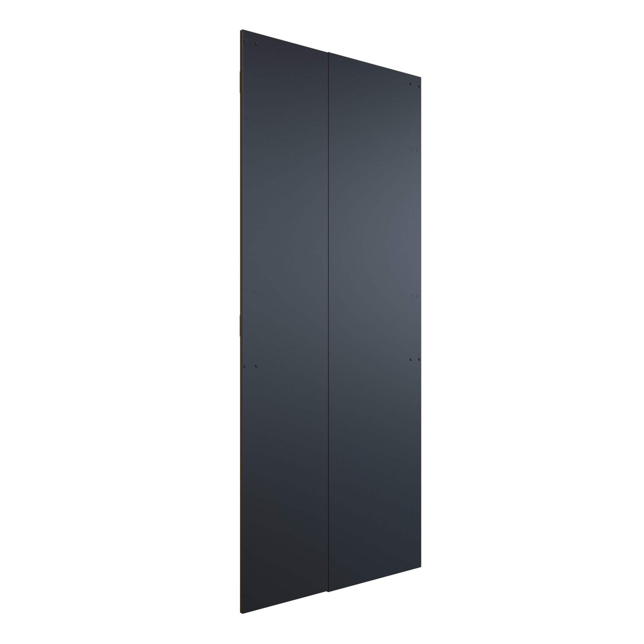 44U Adjustable-Depth Solid Side Panel, 24-36 in