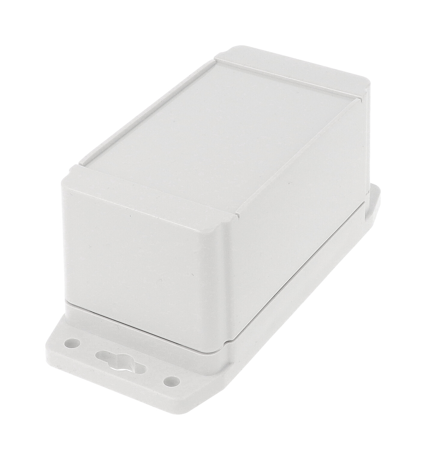 1555CF42GY light grey ABS flanged watertight enclosure with recessed lid