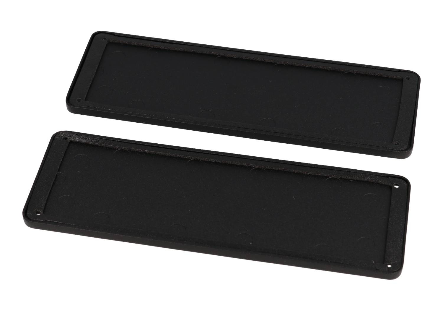 1457TWP black die-cast aluminum flat end panels for 1457T enclosures, 2-pack