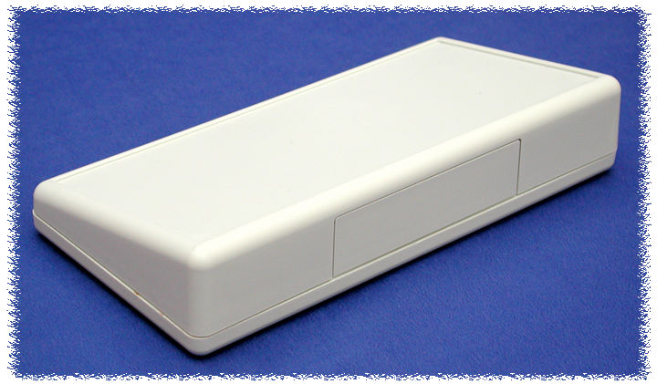1599ETSGY light gray short-slope ABS sloping console enclosure, 170 x 86 mm