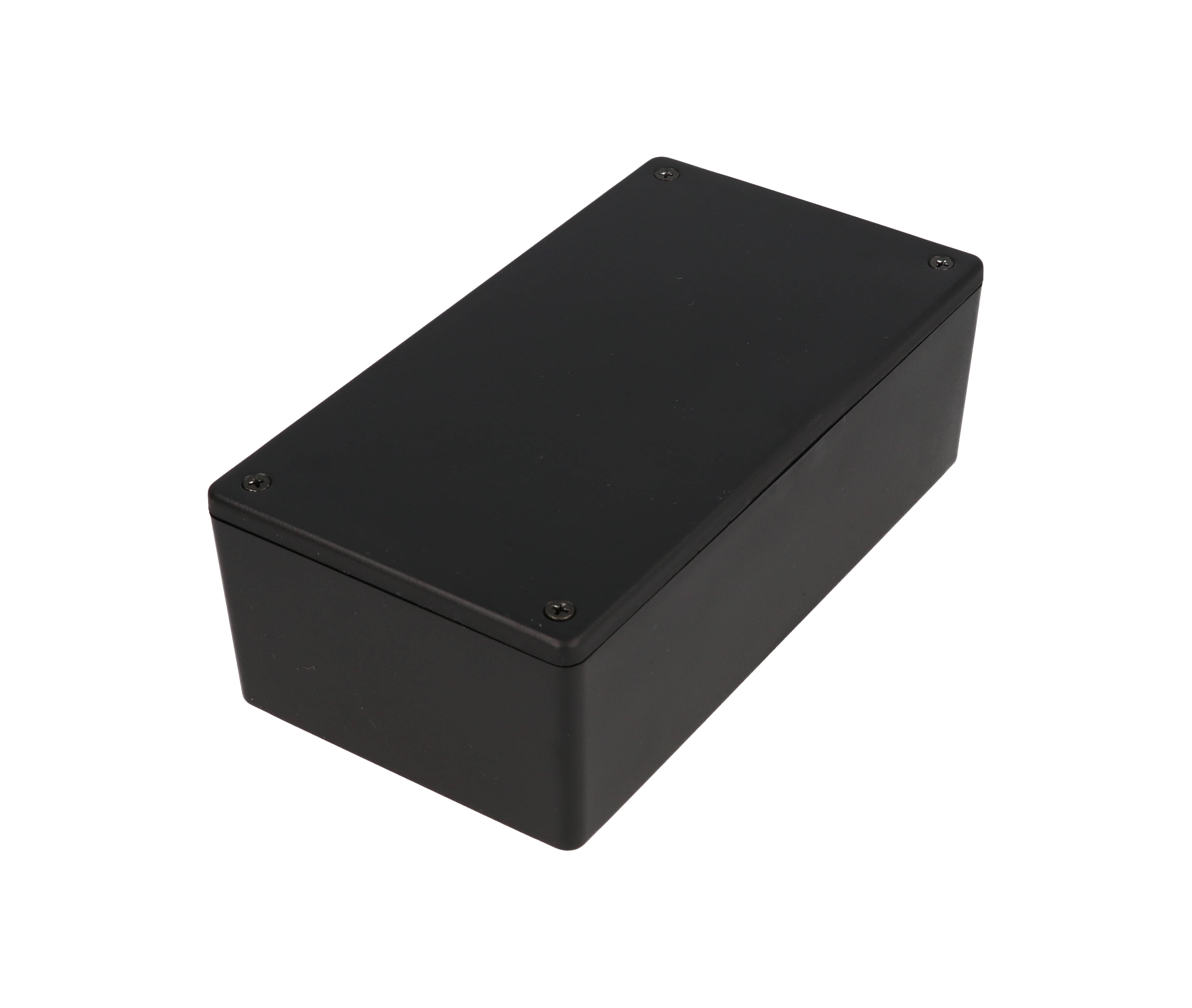 1591XXDSBK black ABS plastic enclosure, 5.98 in x 3.23 in x 2.01 in