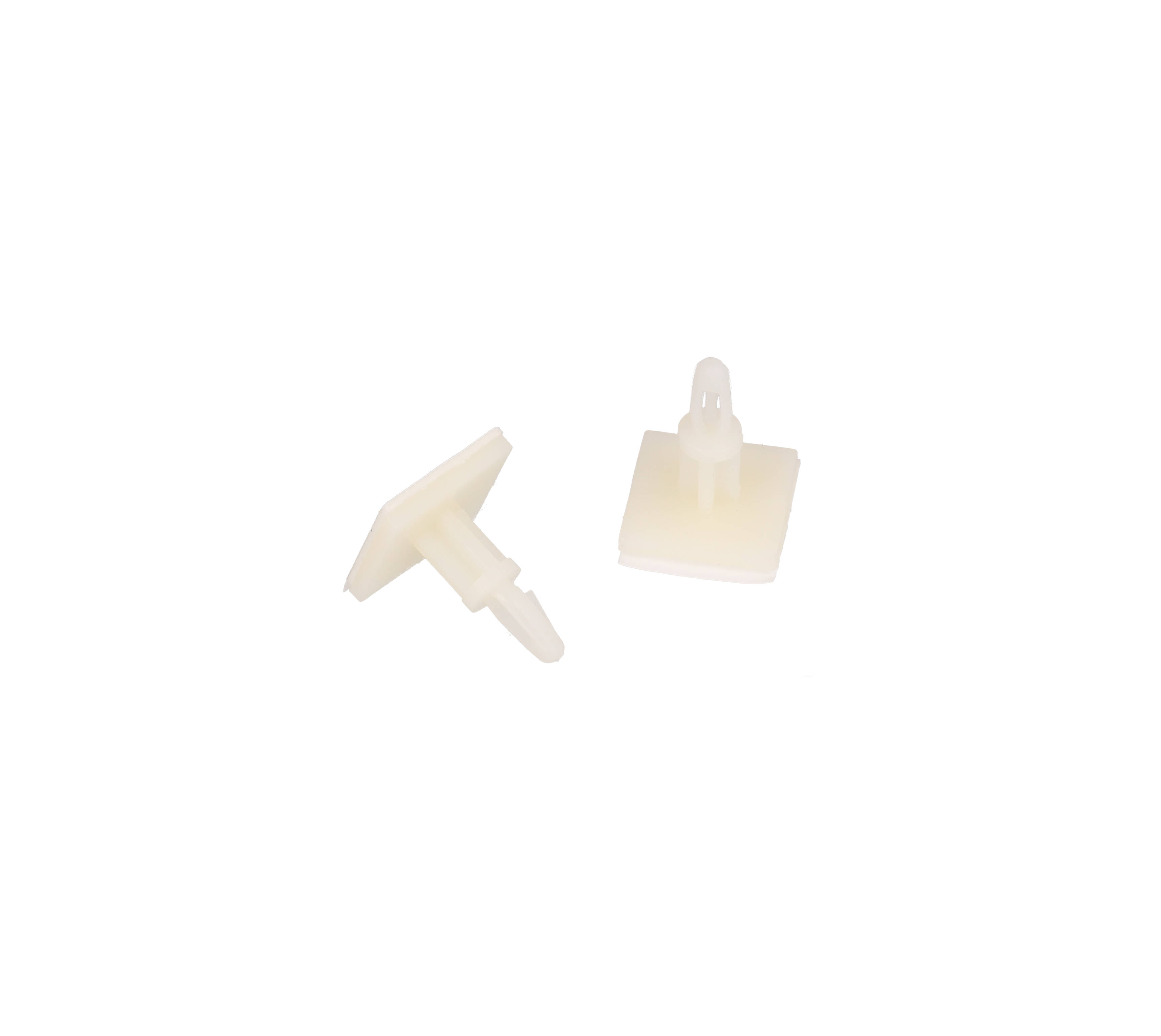 1421PCB2-8 white nylon 1/2 in self-adhesive PCB standoffs, pack of 8