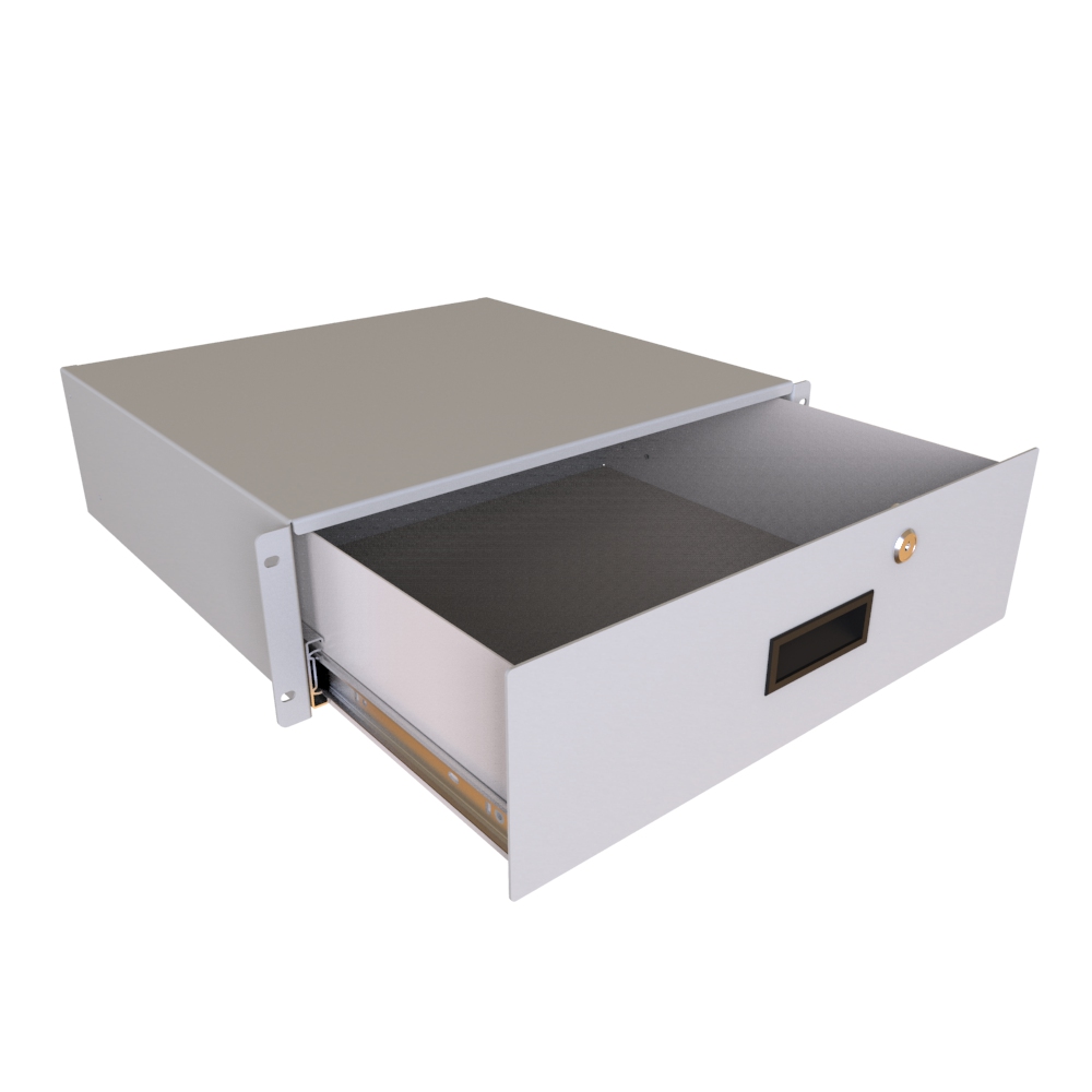 RDRW1900516LG1 — 3U 16D Locking Drawer