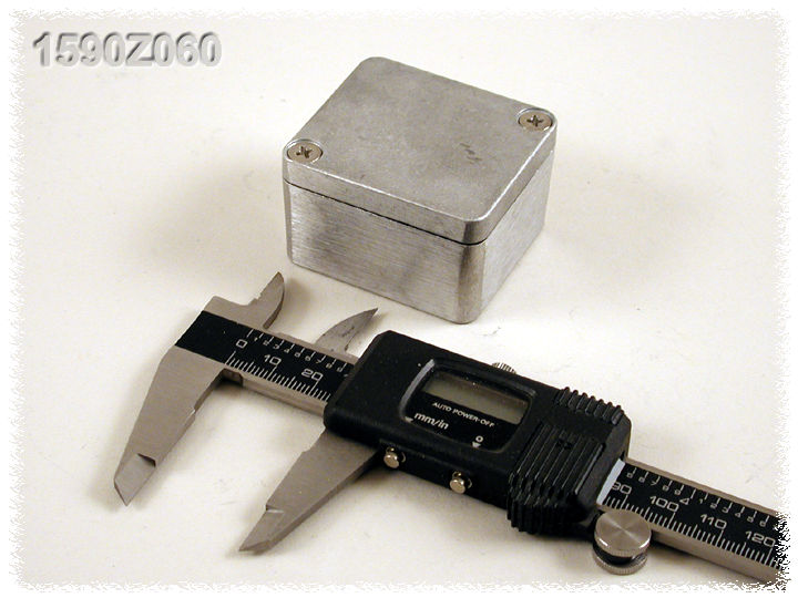 1590Z060 natural diecast aluminum IP68 enclosure with lid and silicone gasket