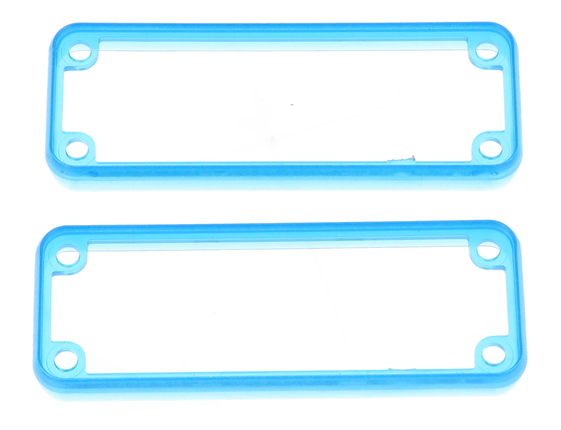 1455JBTBU — translucent blue plastic open bezels for 1455J enclosures- 2/pack