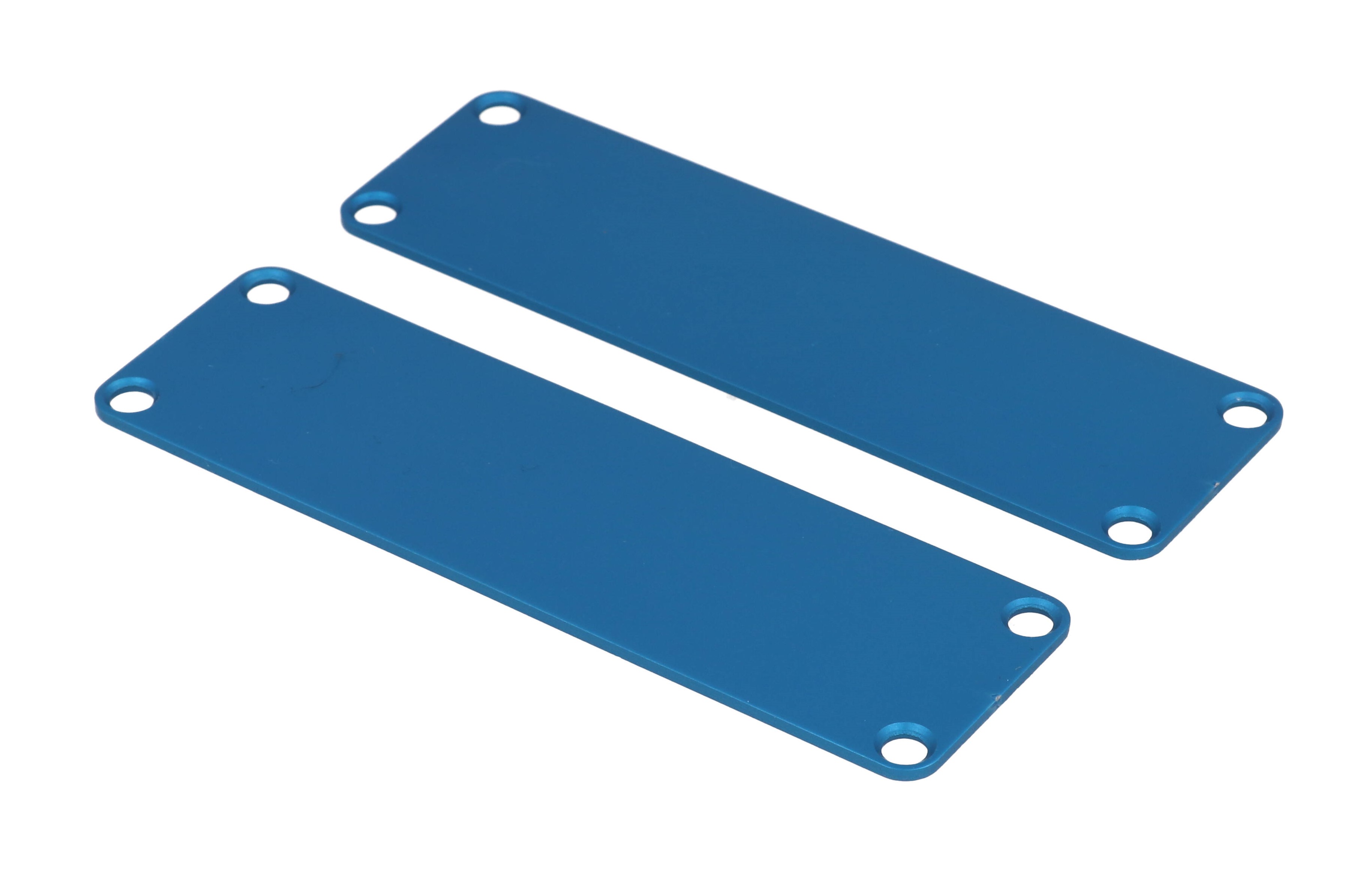1455LALBU-10 blue anodized aluminum end panels for 1455L extruded enclosures, 10-pack