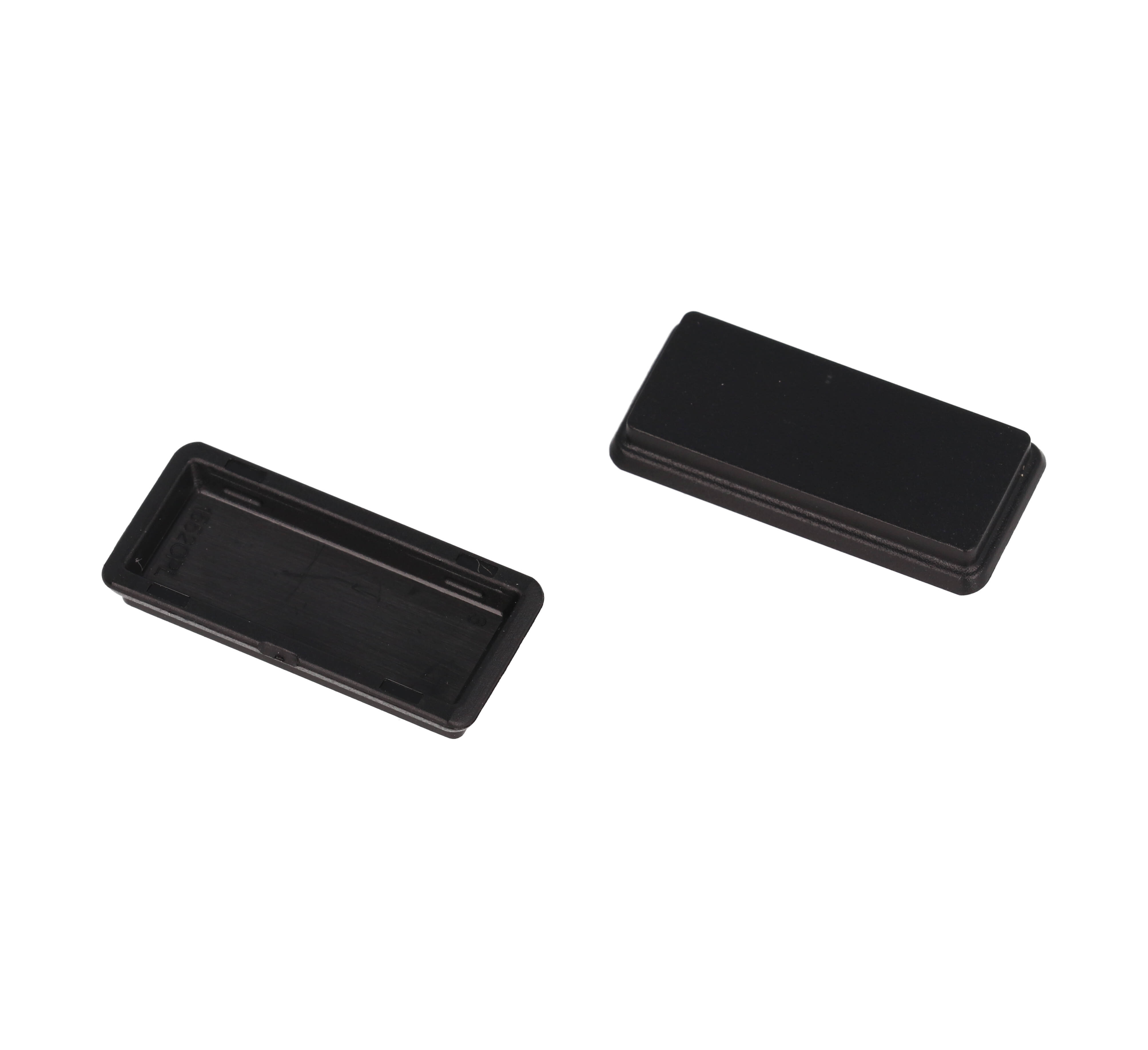 1552CPLBK-10 pack of black ABS replacement end panels for 1552 size C hand-held enclosures