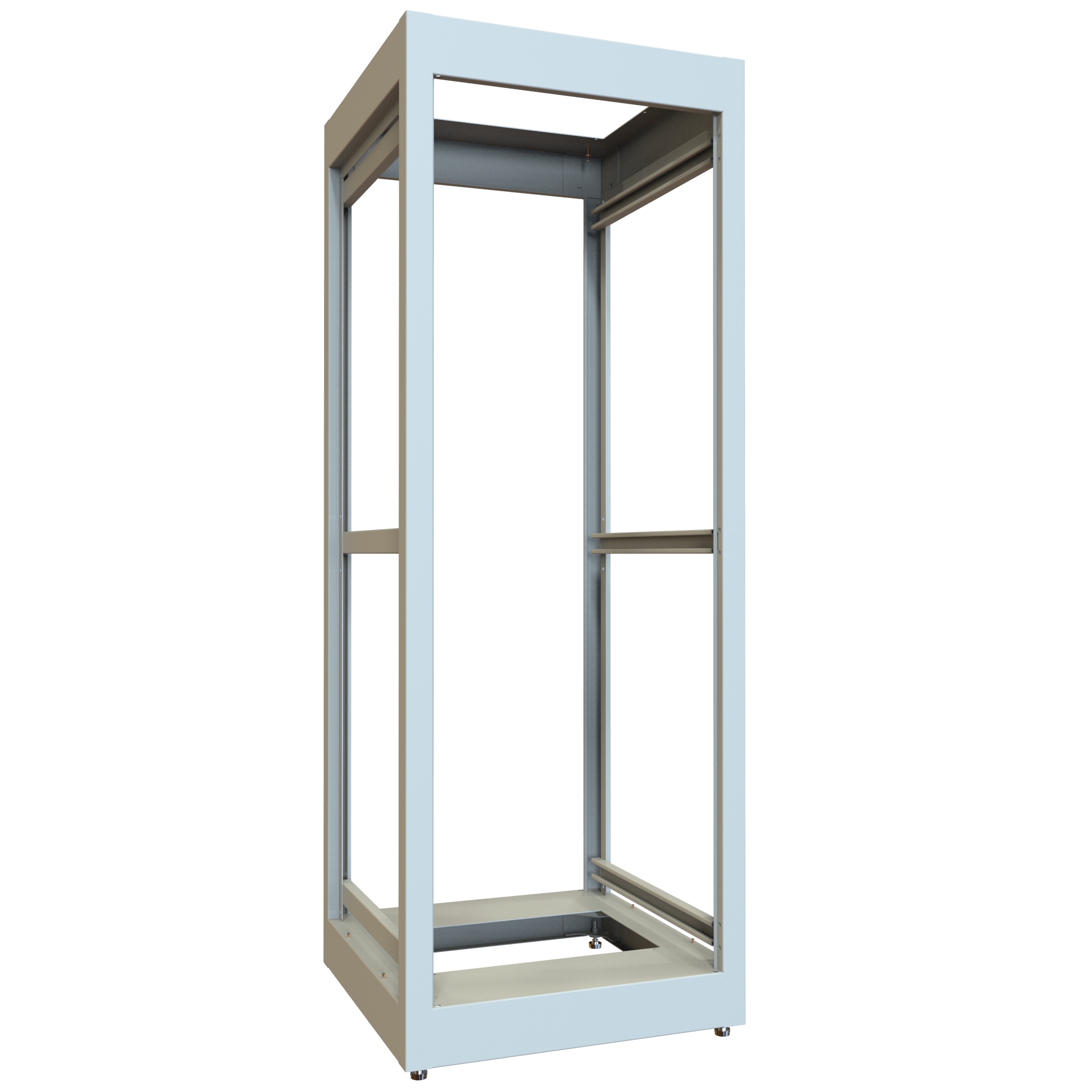 32U Light Gray Cabinet Frame, 23.6 in Deep