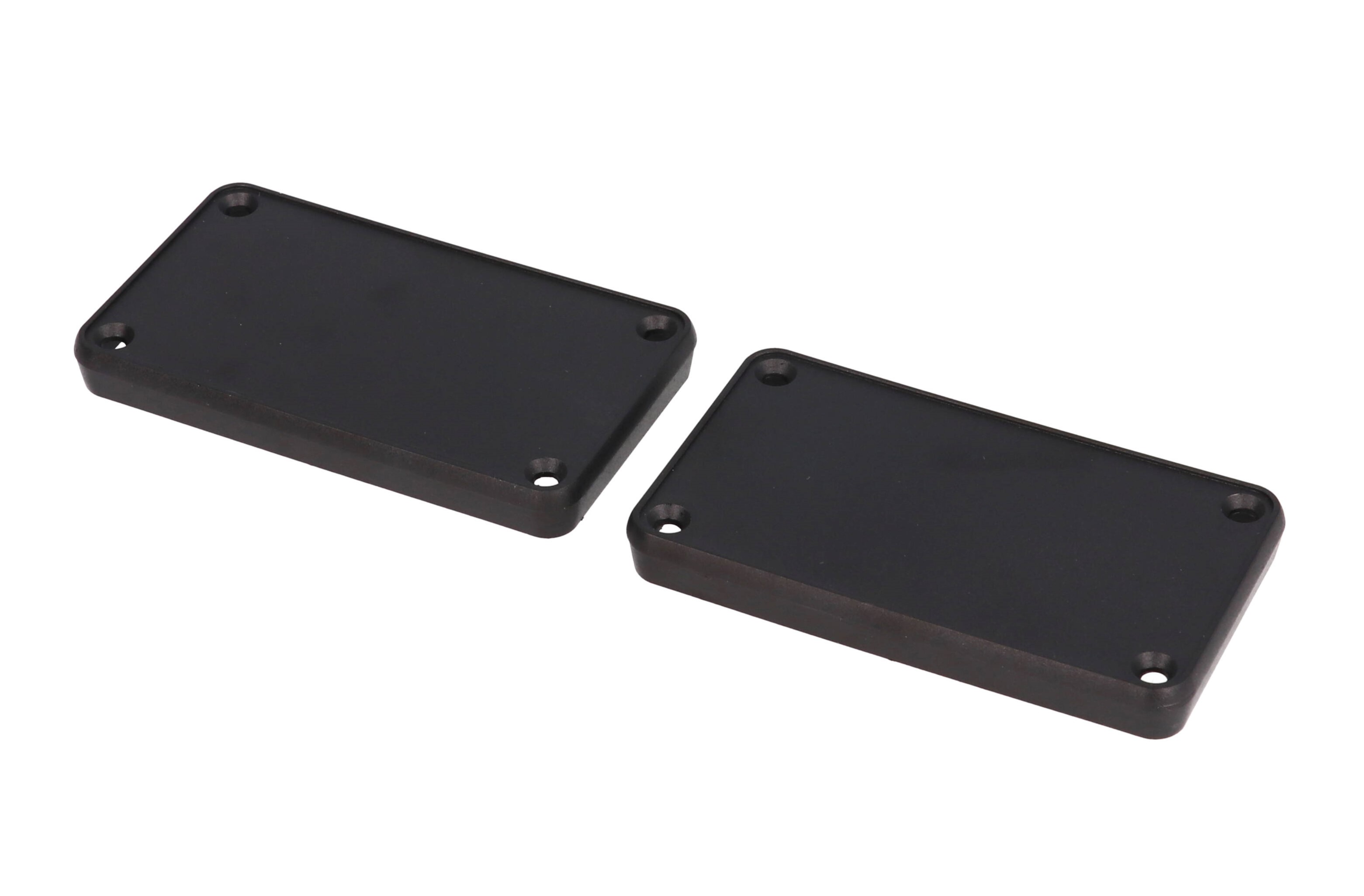 1455KPLBK black abs plastic closed bezels for 1455K enclosures, 2-pack