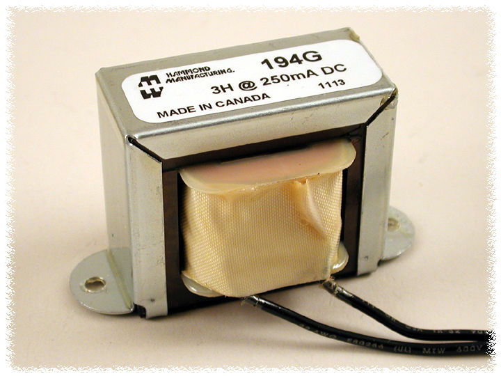 194A 4 H 50 ma. power supply choke for Fender Deluxe Reverb tube amplifiers