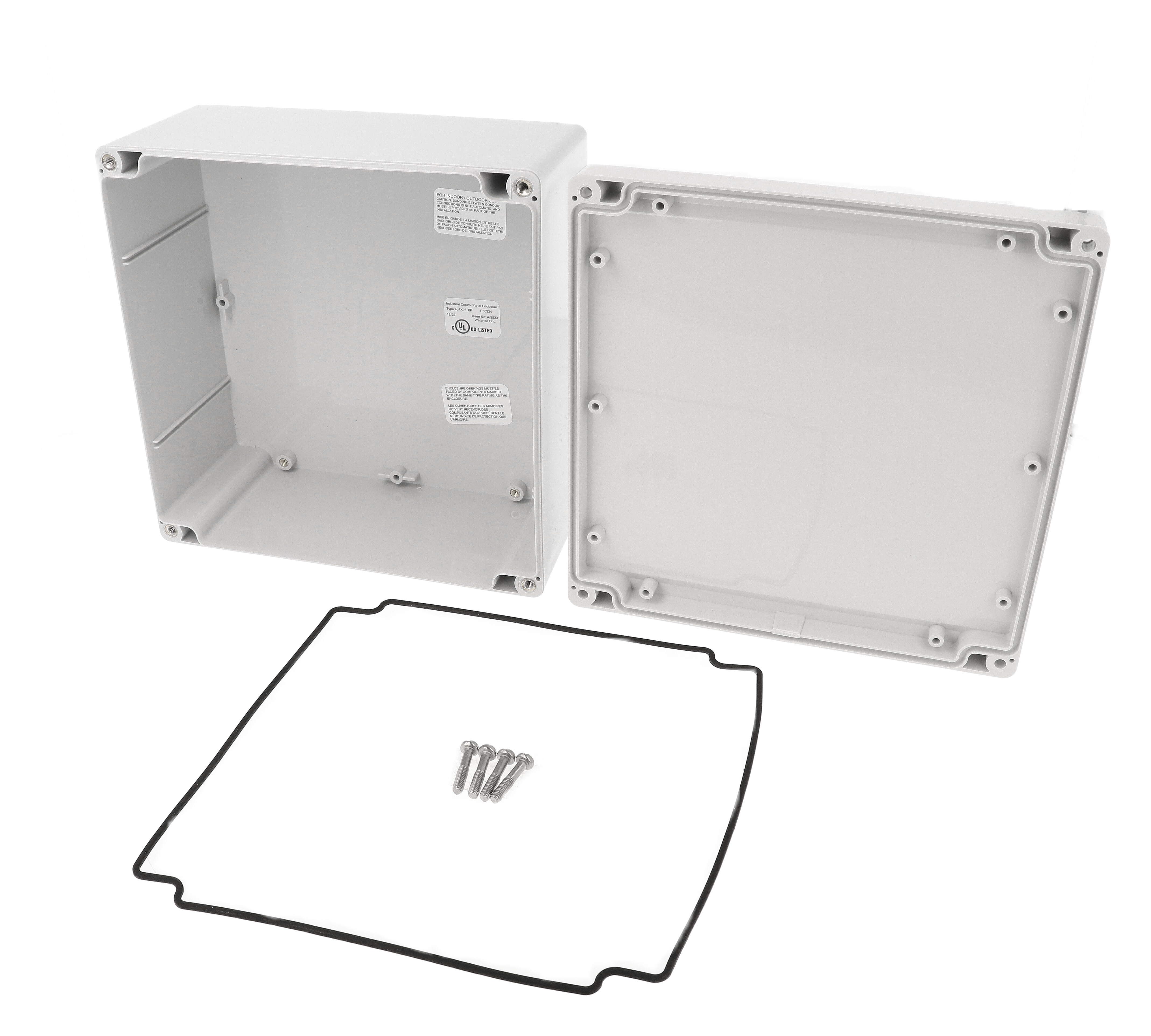 1555WA2GY — RAL7035 grey watertight plastic enclosure