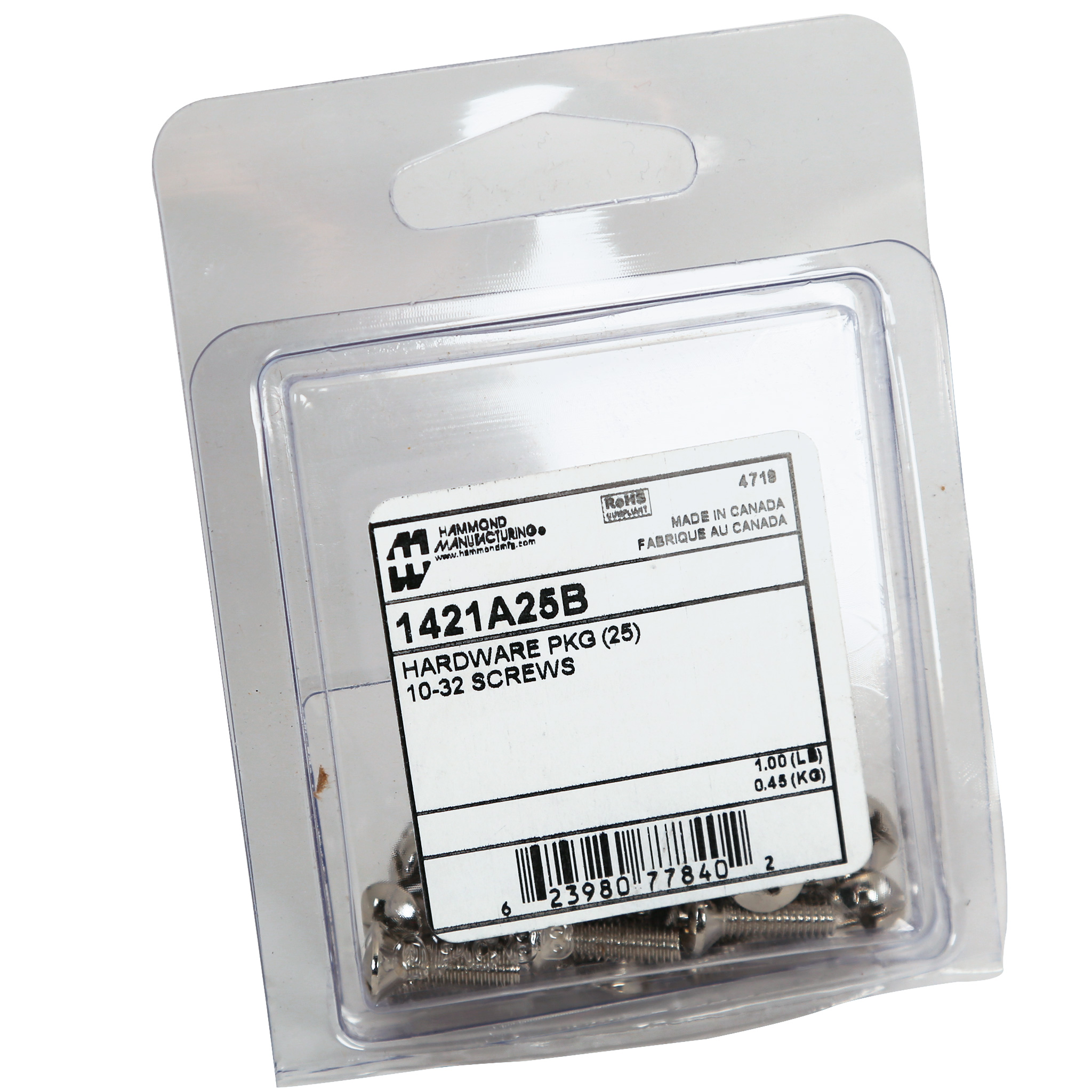 1421A25B Hdwr Pkg of 25 Screws