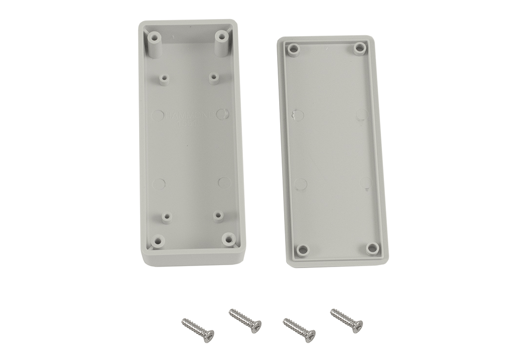 1551UGY grey ABS miniature enclosure, 100 x 40 x 20 mm