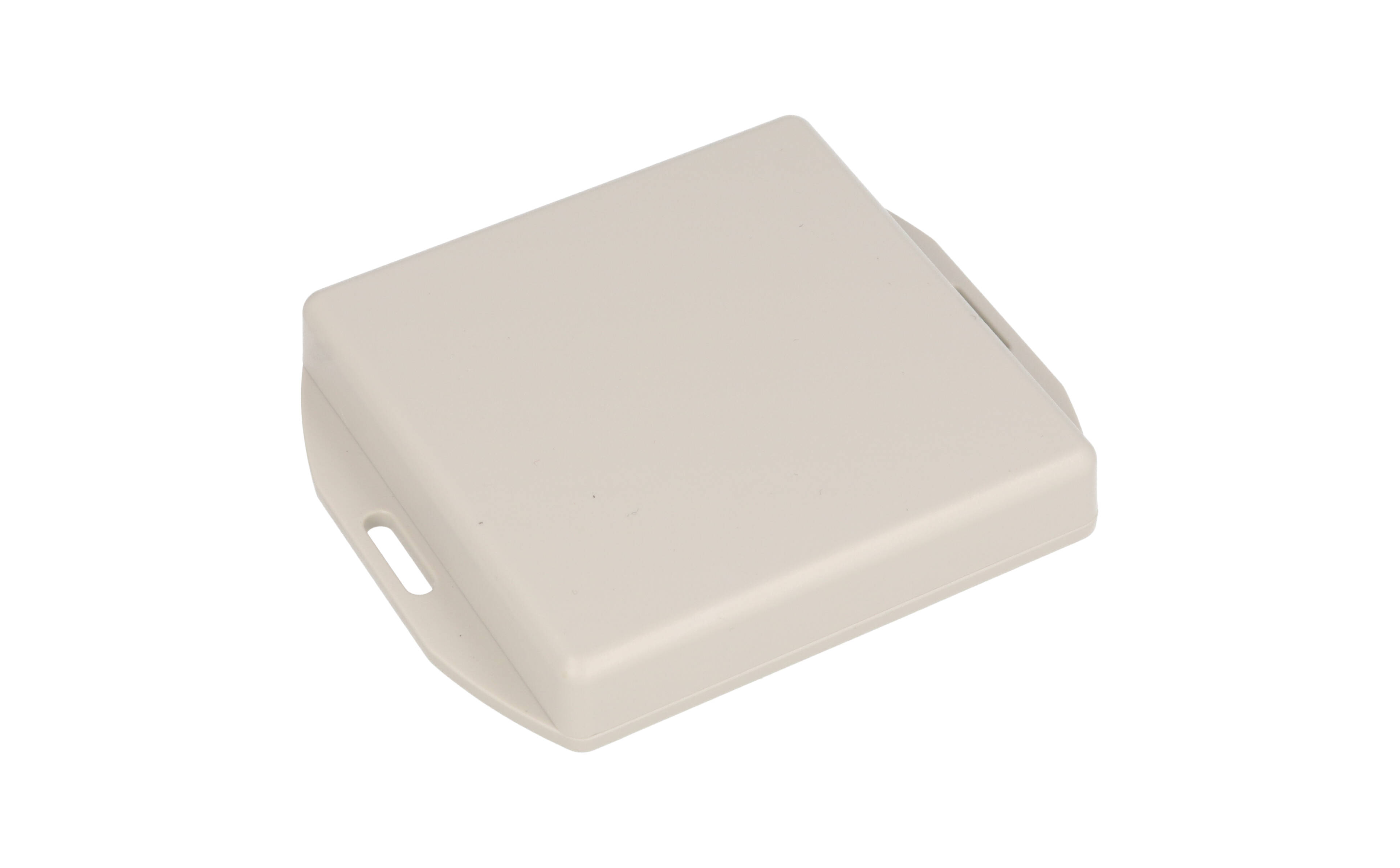 1551XXFLGY — grey plastic enclosure with flanged lid
