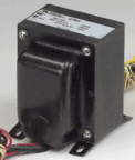 270EX 118 VA high voltage plate and filament transformer, vertical (X) enclosed chassis mount, 550V C.T. @ 144mA secondary — view 2