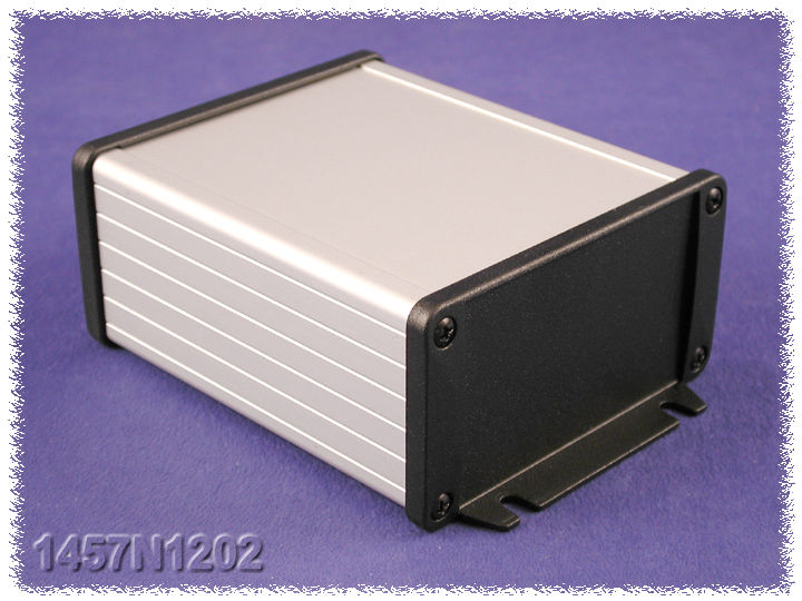 1457N1202 — watertight extruded aluminum enclosure flanged panels 2.15x4.09x4.72