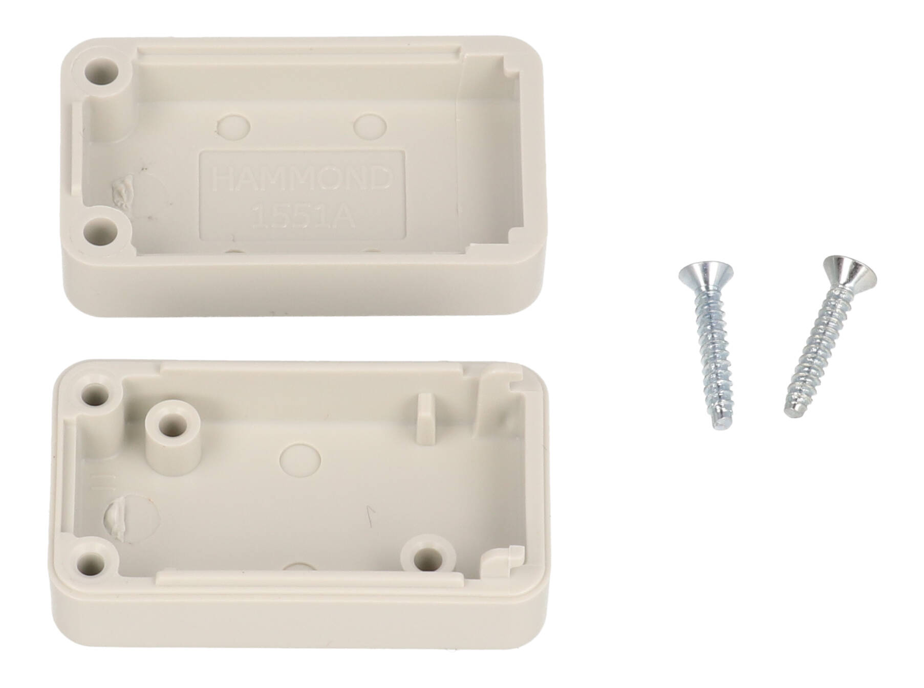1551AGY light grey ABS subminiature enclosure, 35 x 20 x 15.5 mm