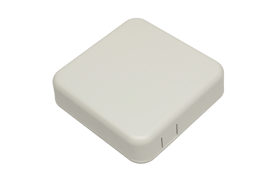 1551SNAP4GY light gray square ABS snap-fit miniature enclosure, 80 x 80 mm x 20 mm