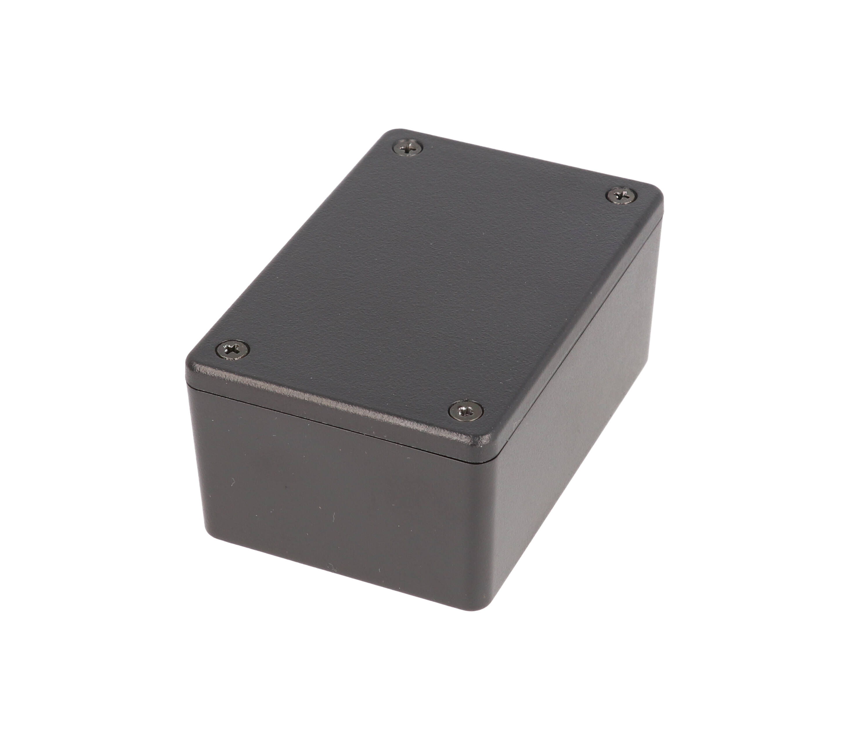 Hammond 1591XXLBK black ABS plastic enclosure, 1591XXL size, box and lid shown