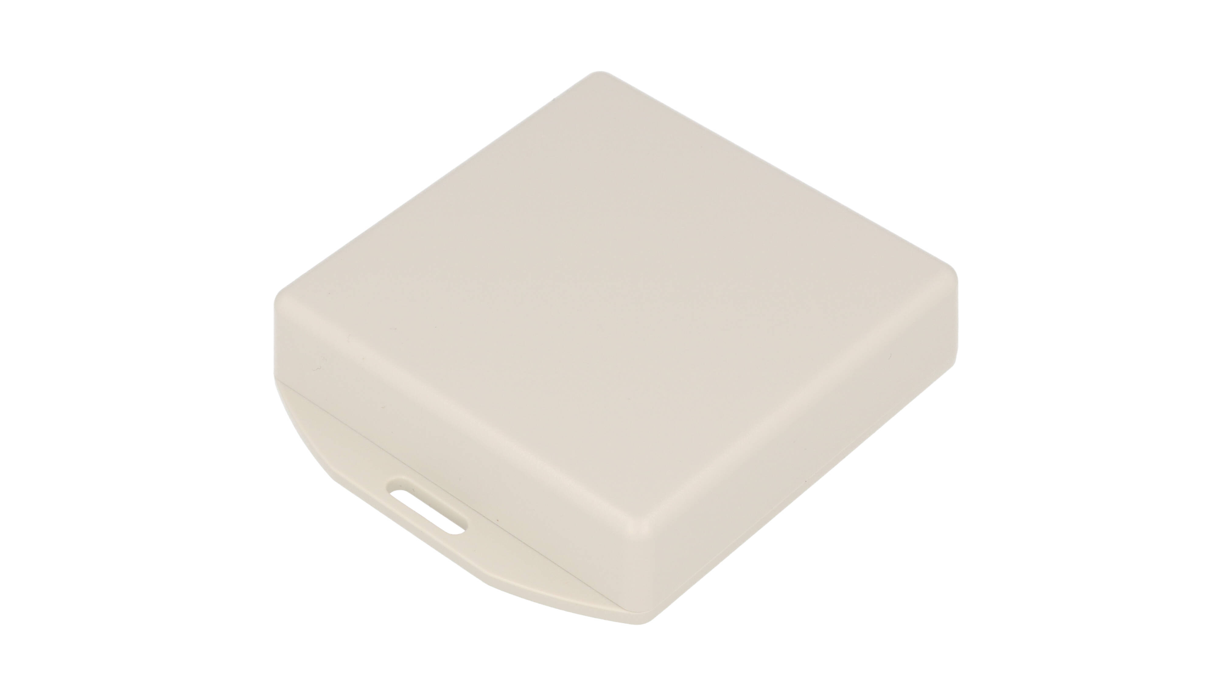 1551XFLGY — grey plastic enclosure with flanged lid