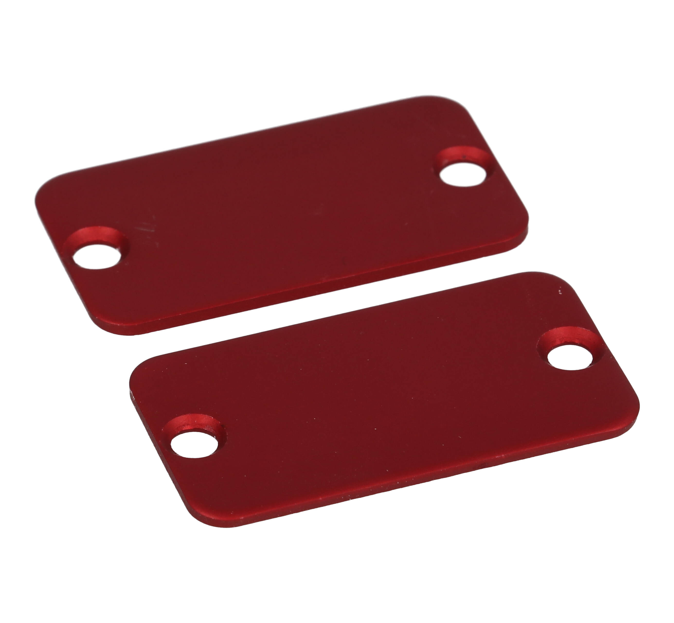 1455DALRD-10 red anodized aluminum end panels for 1455D extruded enclosures, pack of 10
