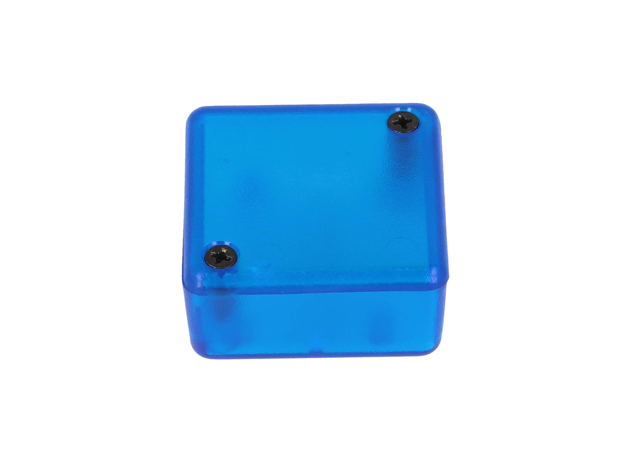 1551PTBU — translucent blue plastic enclosure
