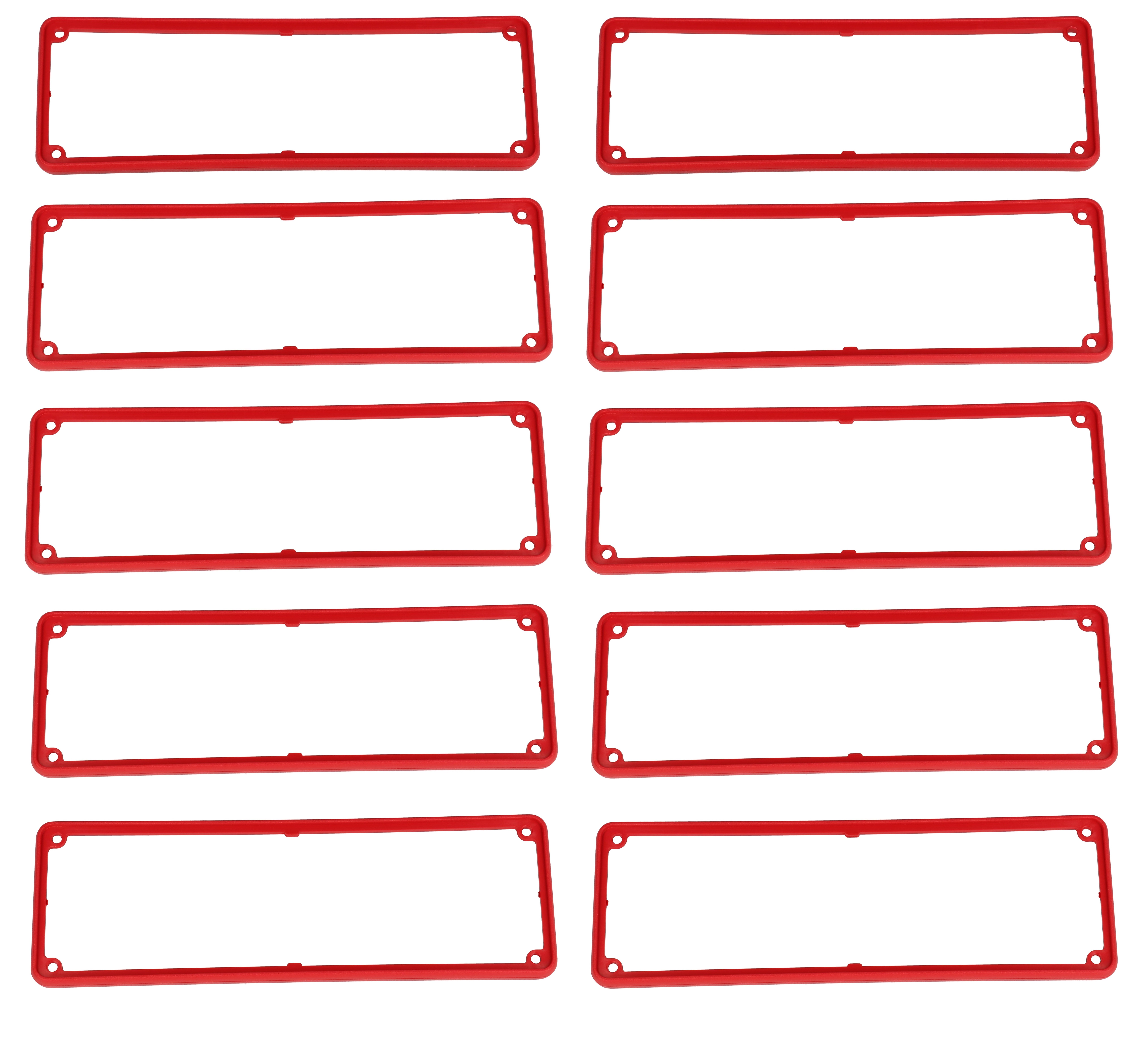 1455TBRED-10 — red plastic open bezels for 1455T enclosures- 10/pack