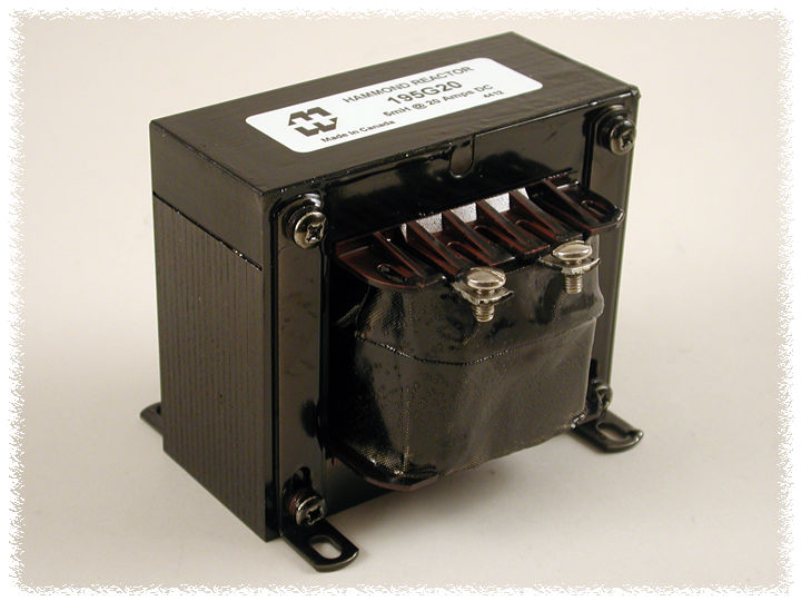 195C100 1 mH 100 A DC single coil heavy current chassis mount choke with open core and bracket mounting — view 2