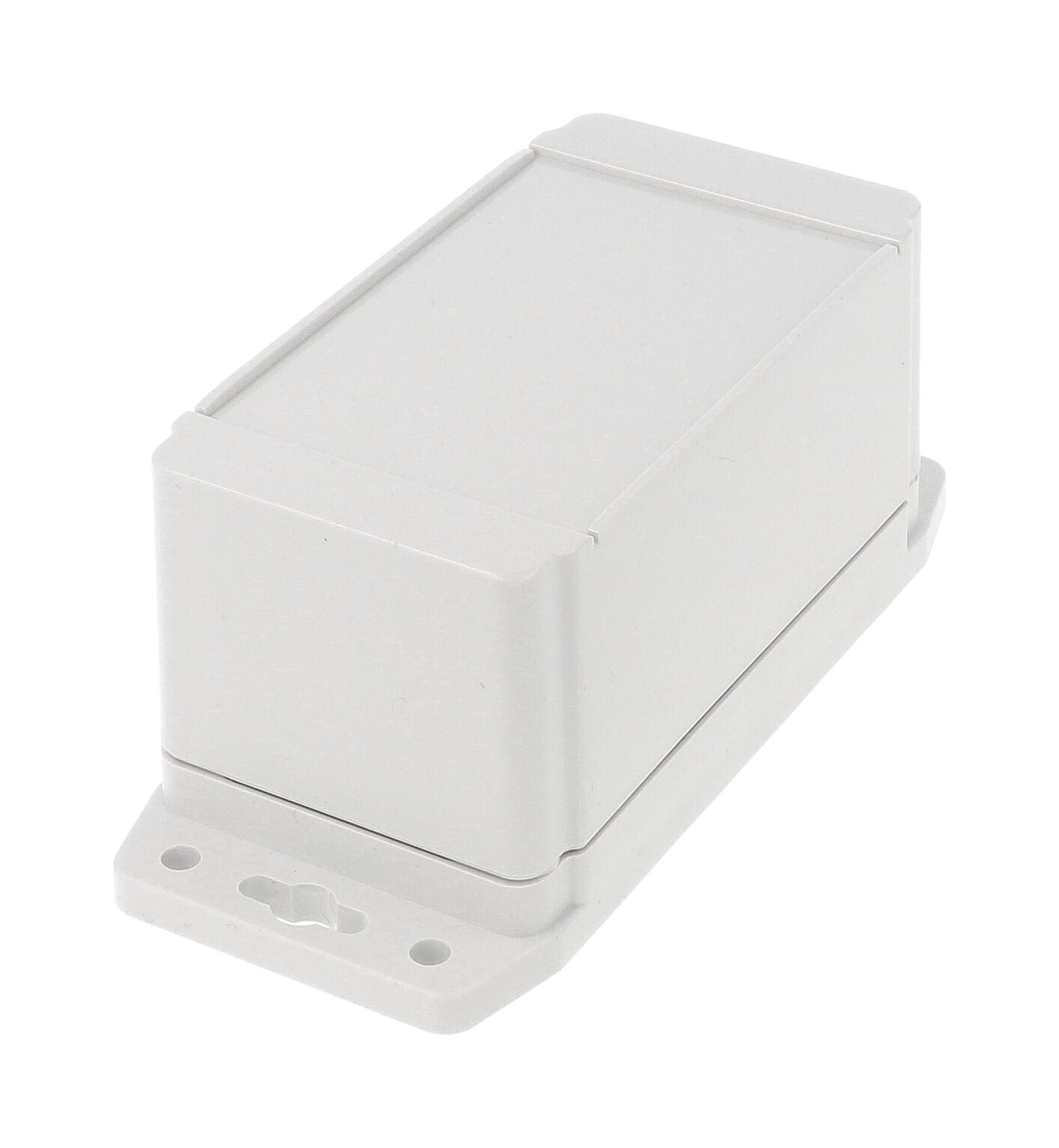 1555C2F42GY grey polycarbonate tall flanged enclosure, 120 x 65 x 63 mm
