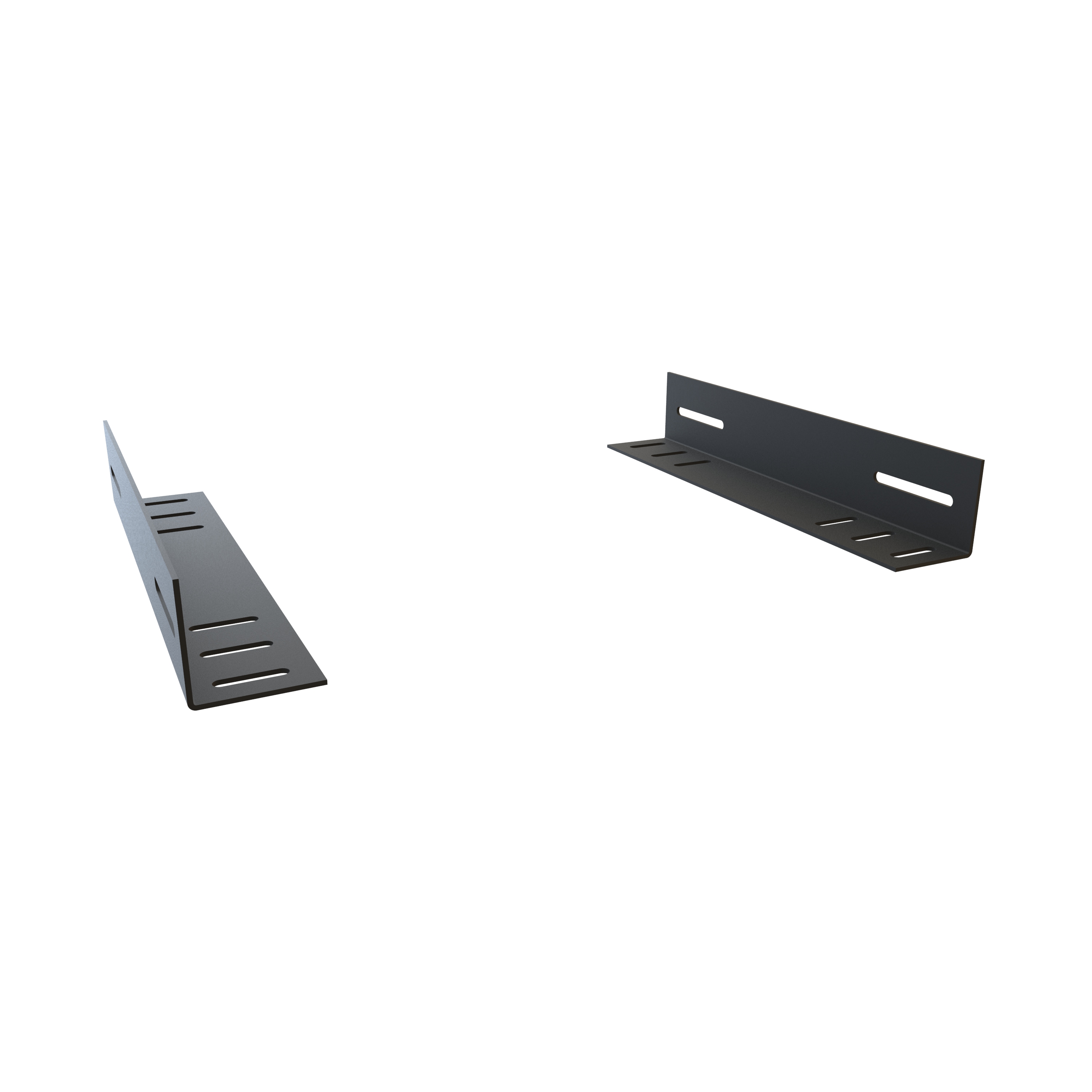 Rasa12bk3 — Equipment Support Angles (Pair) - 10" - Steel/Black