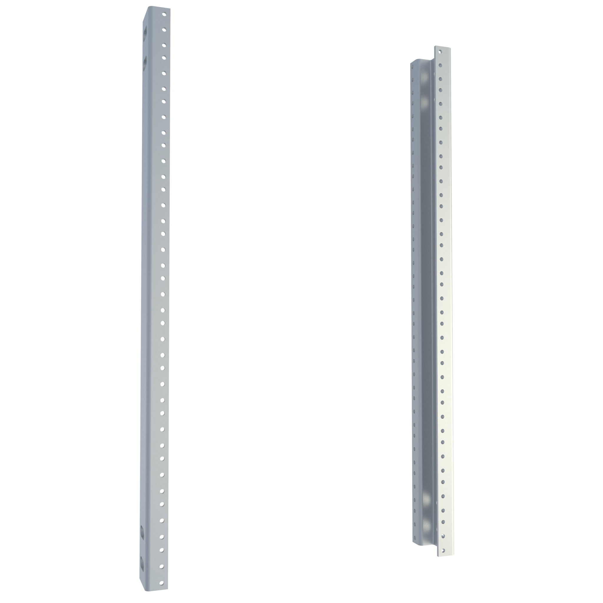 Hammond CCR22TZPL 13U zinc plated 10-32 tapped combination rack mount rail pair for C2 and REFK cabinets