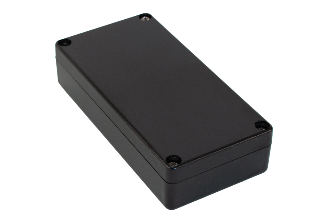 1551WYBK black 100 x 50 x 24 mm watertight polycarbonate enclosure