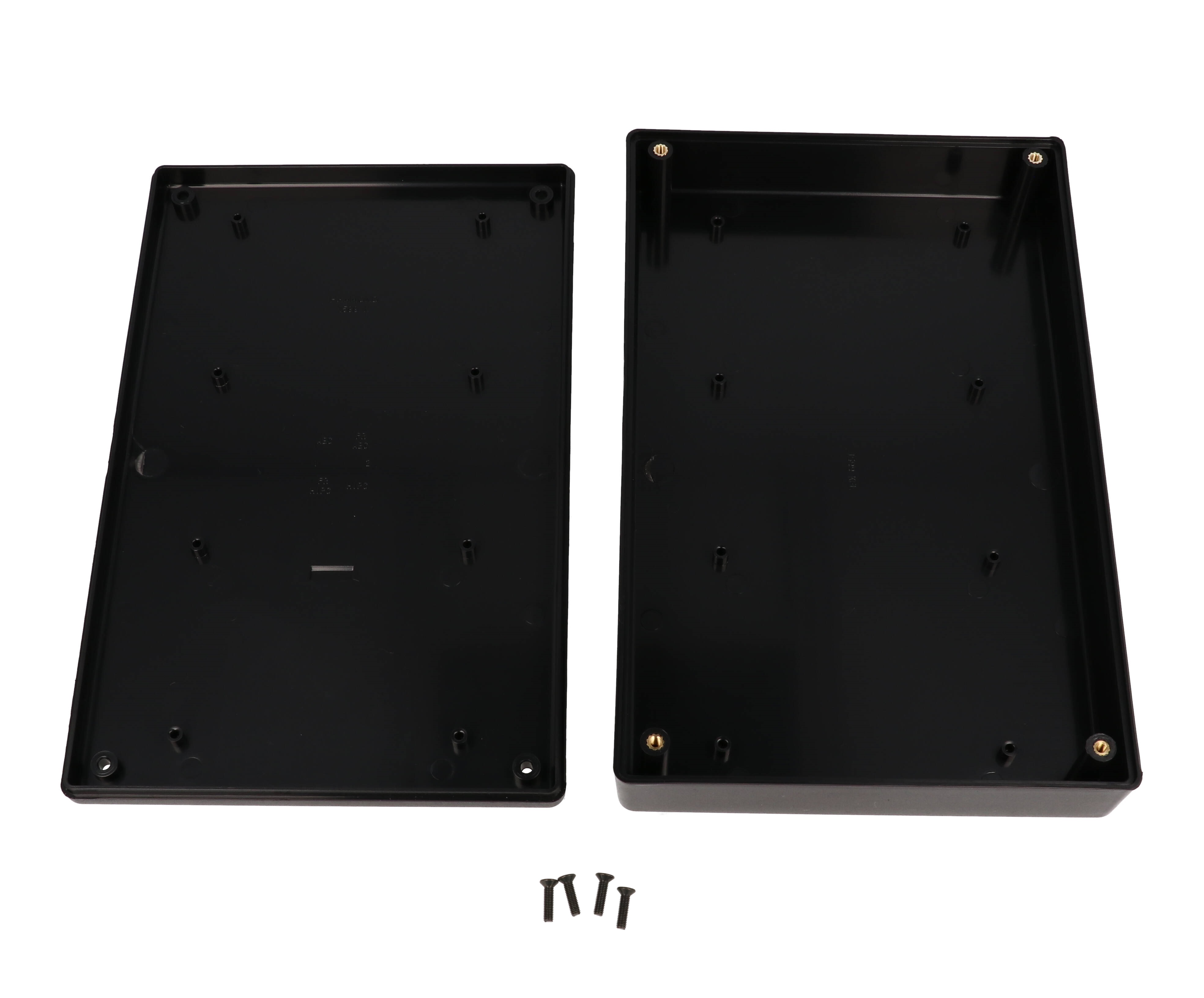 1599KBK black flame retardant ABS handheld enclosure, 220 x 140 x 41 mm