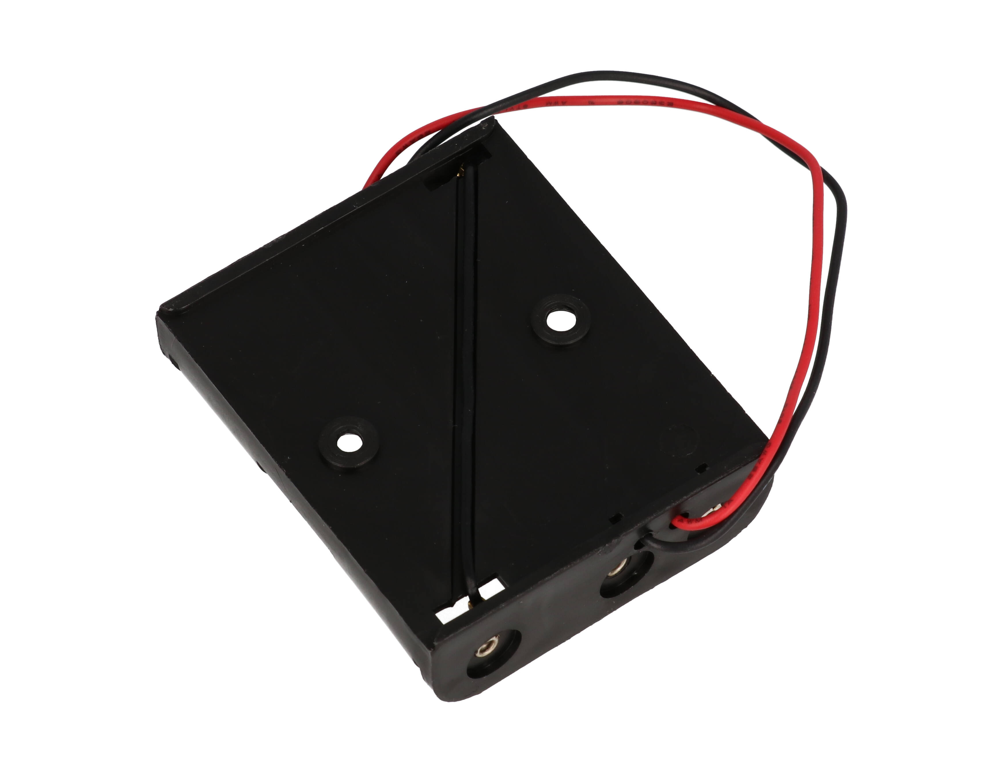 BH3AAW black three-cell AA battery holder with wire leads