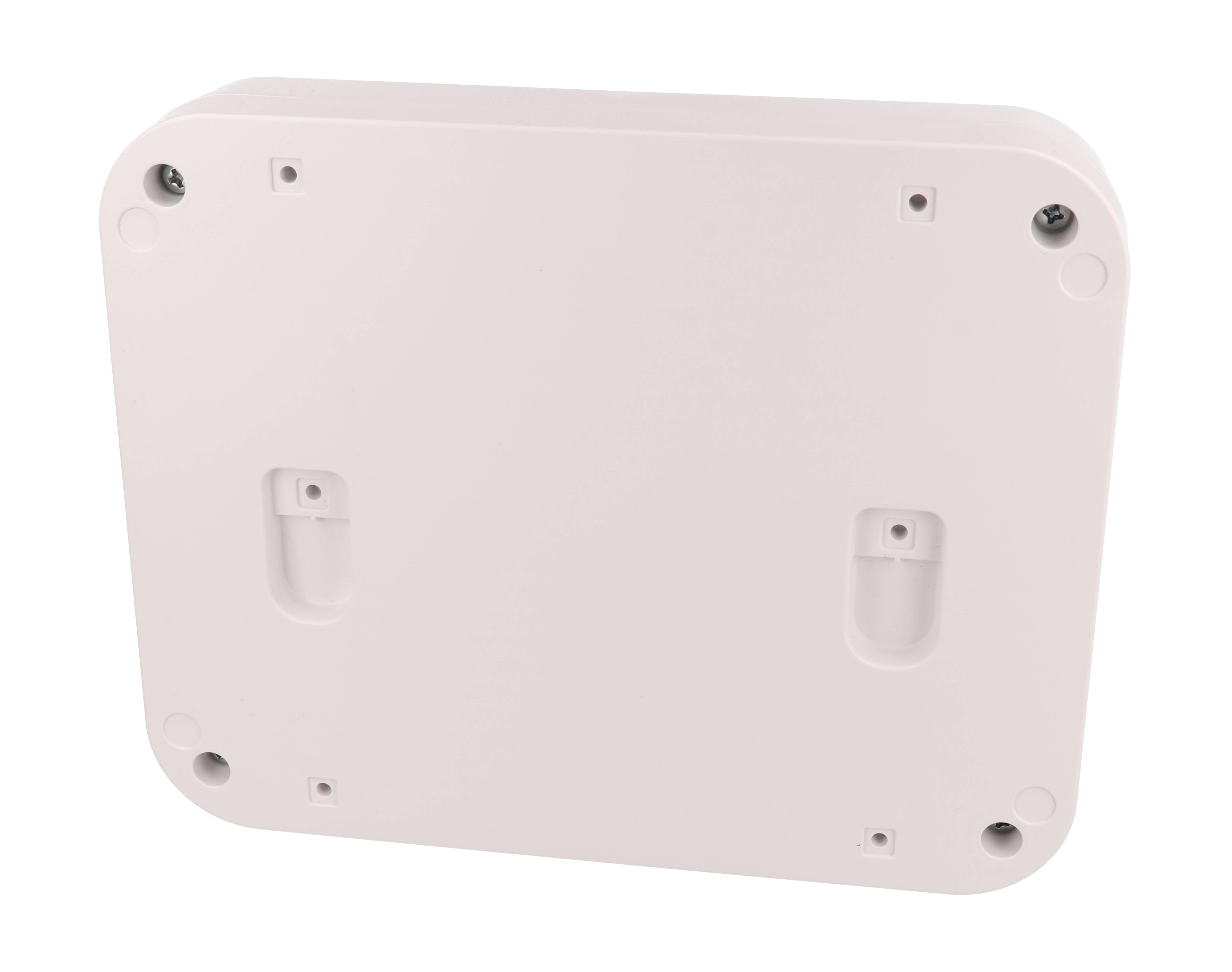 1556GWH white flame retardant ABS desktop and wall mount enclosure, 200 x 160 x 45 mm