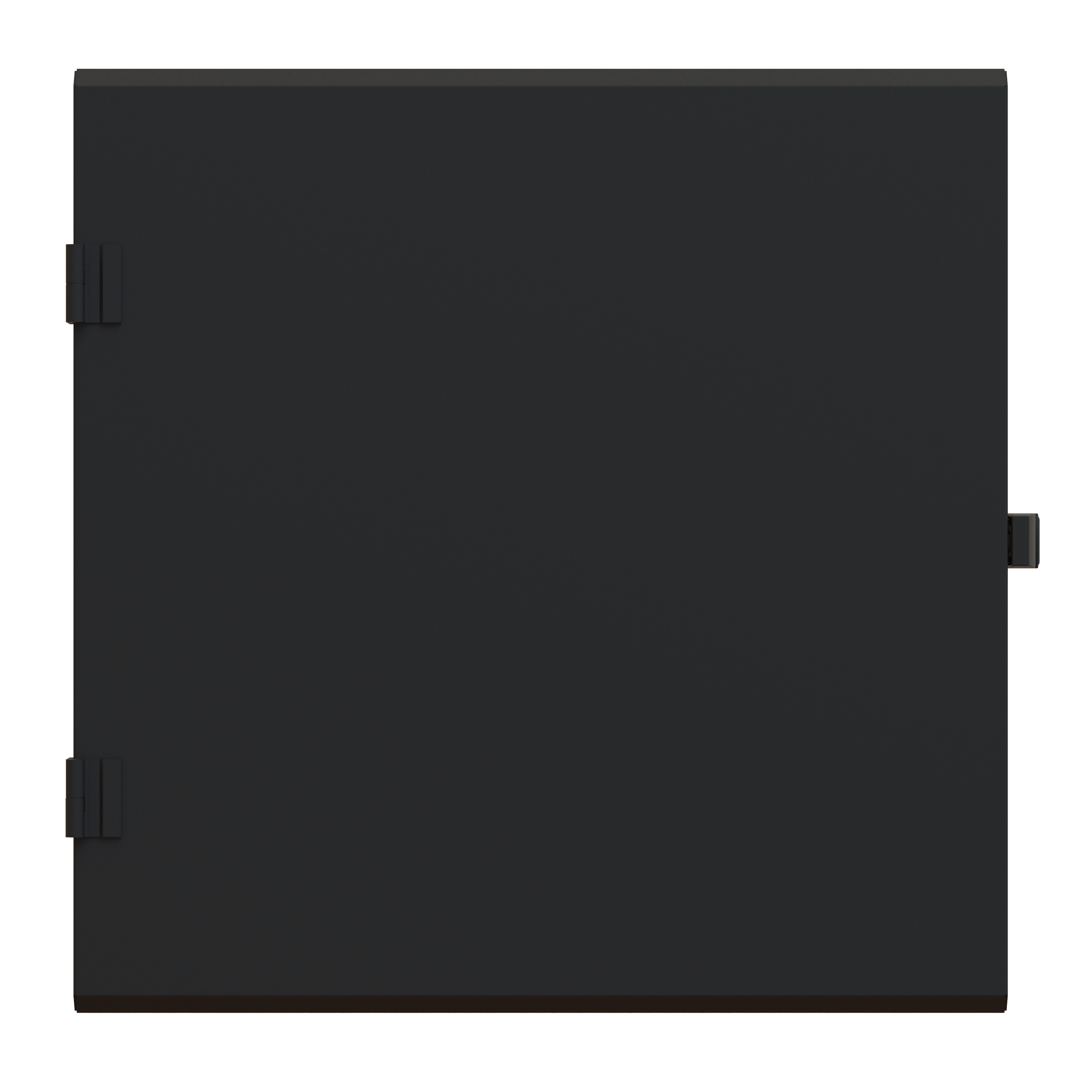 Hammond HWCSD2412UBK 12U solid steel locking door in textured black for 24 in wide HWC wall mount cabinet